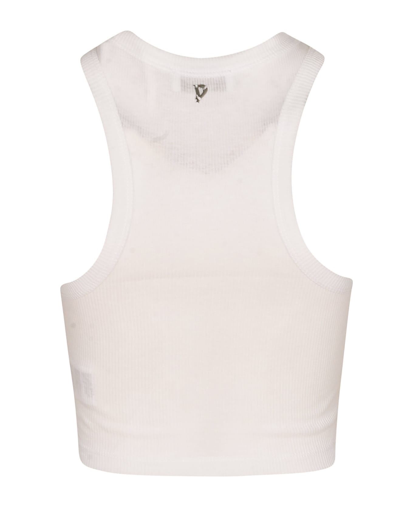Dondup Cotton Fitted Tank Top - 000