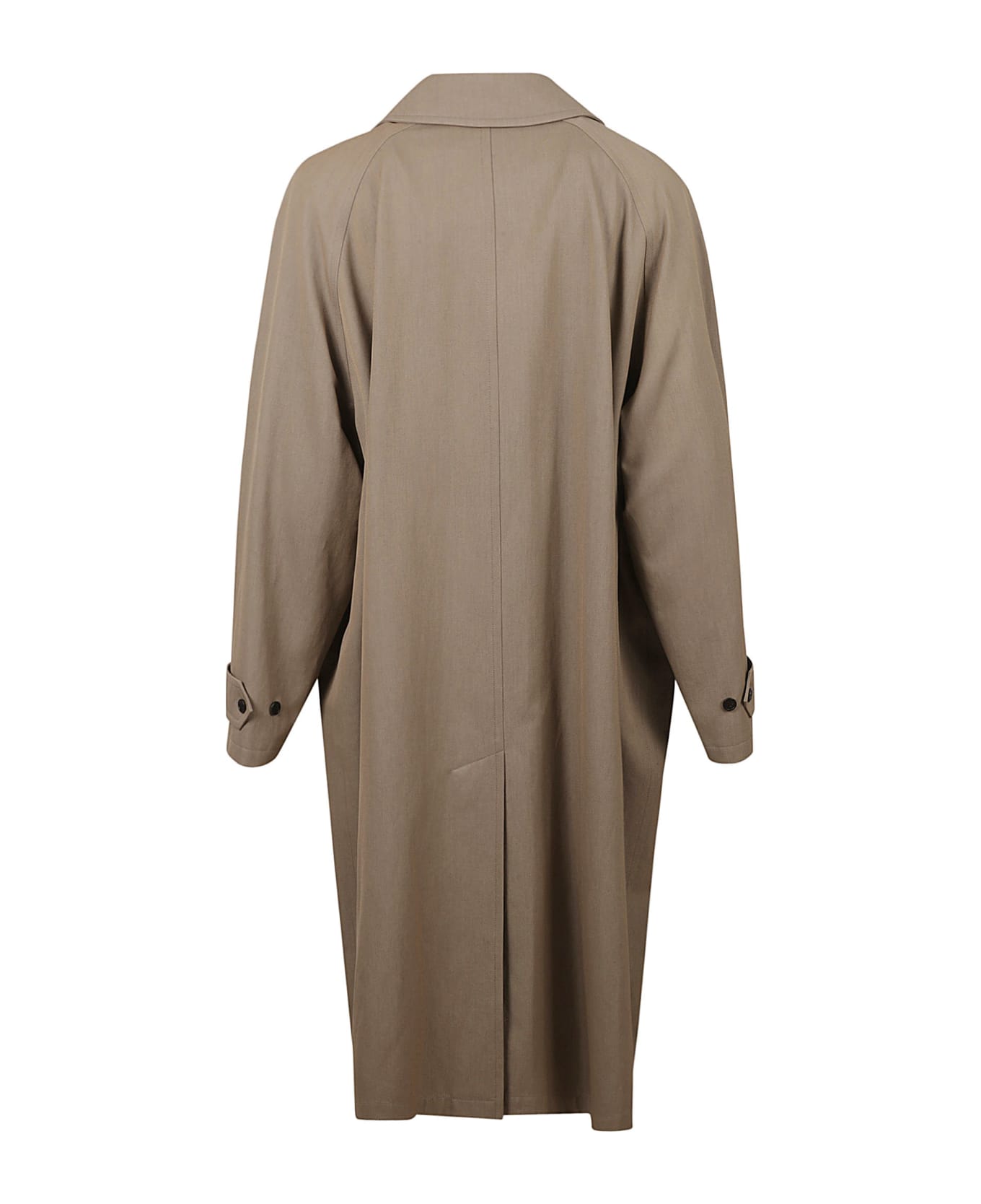 Balenciaga Long Concealed Coat - Beige