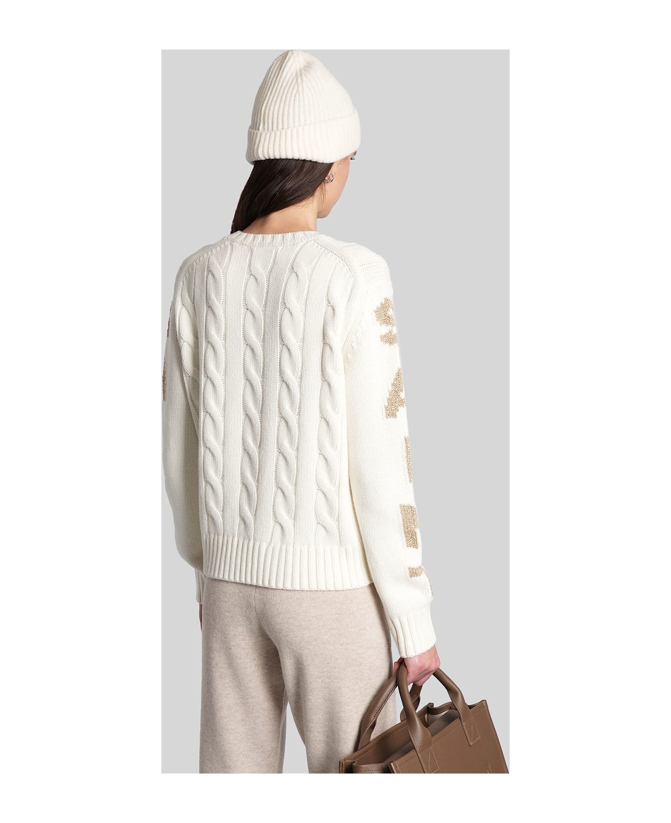 MC2 Saint Barth Malmo Knitwear In Beige Wool - beige