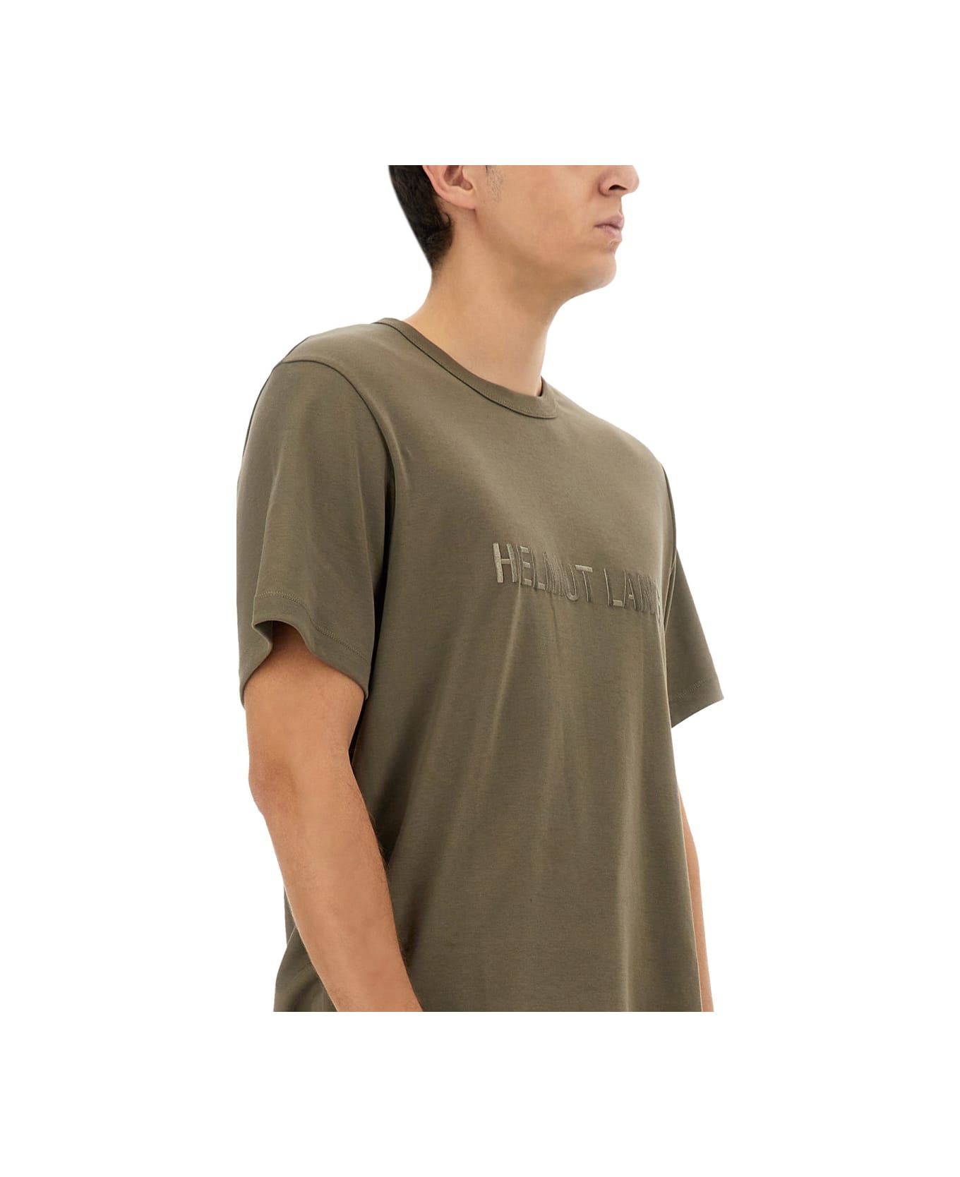 Helmut Lang T-shirt With Logo - BEIGE