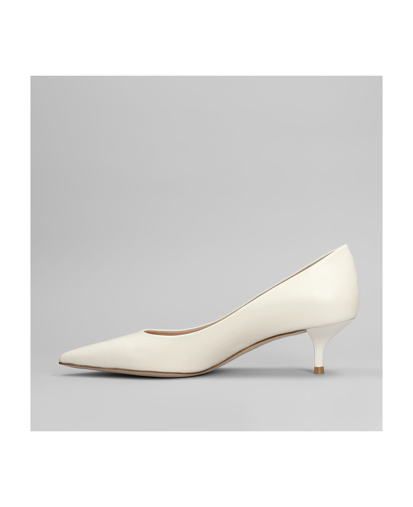 Stuart Weitzman Stuart Power 50 Pumps In White Leather - white