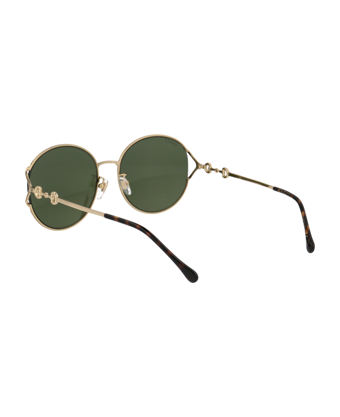 Gucci Eyewear Gg1017sk Sunglasses - 002 GOLD GOLD GREEN