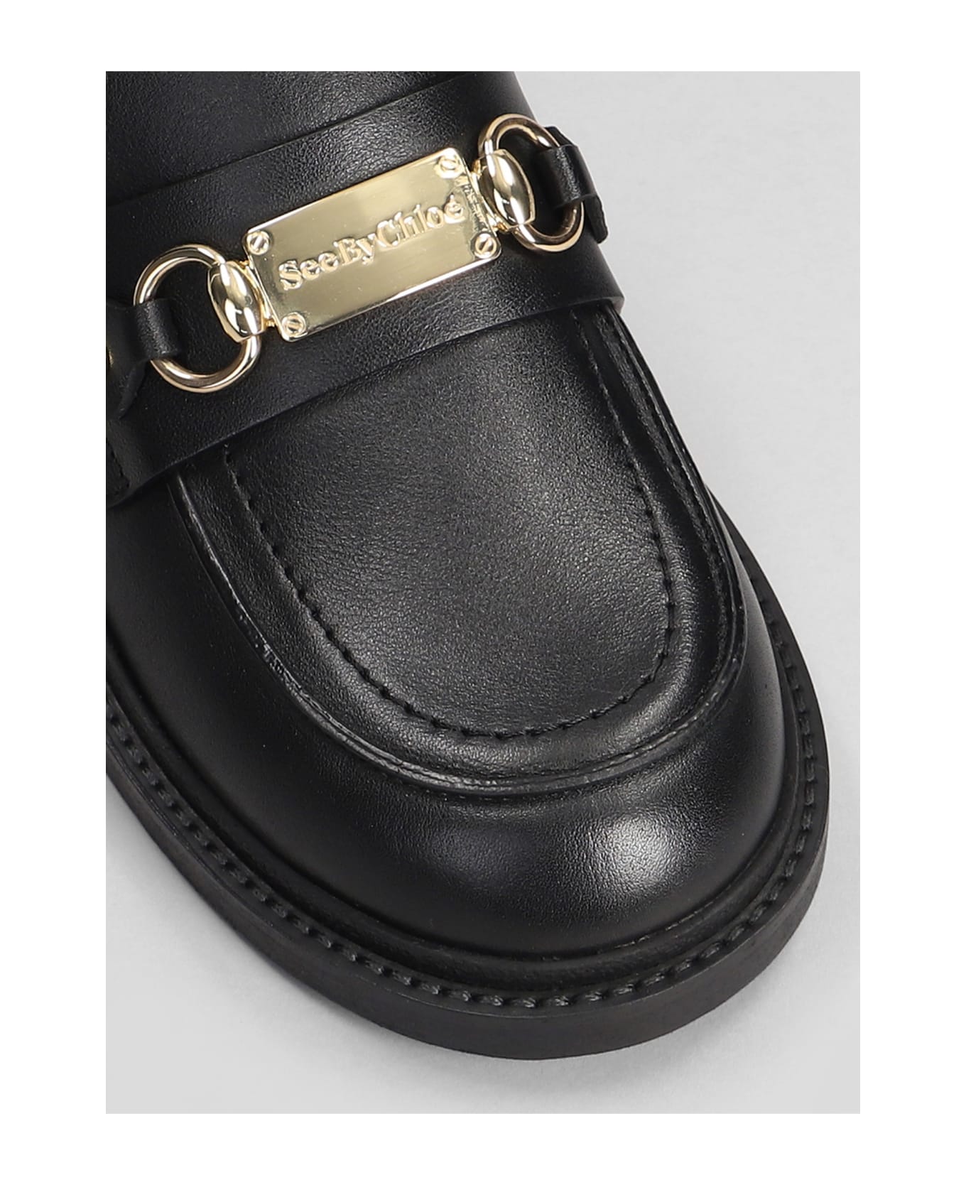 【関税込み】See by Chloe ブラック Signature 1 ローファー See by Chloé SIGNATURE 1 LOAFER Black - Free delivery