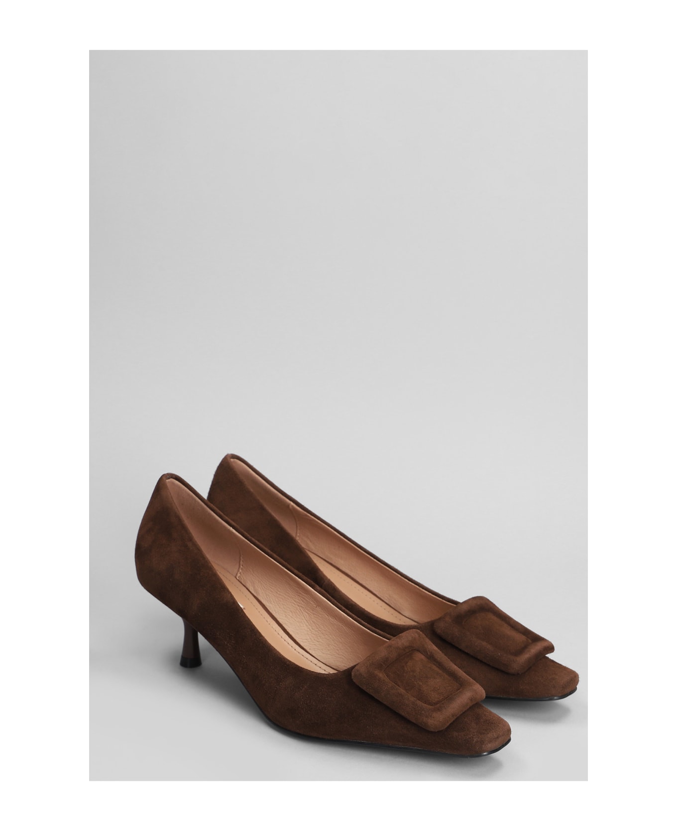 Bibi Lou Poznan Pump 55 Pumps In Brown Suede - brown