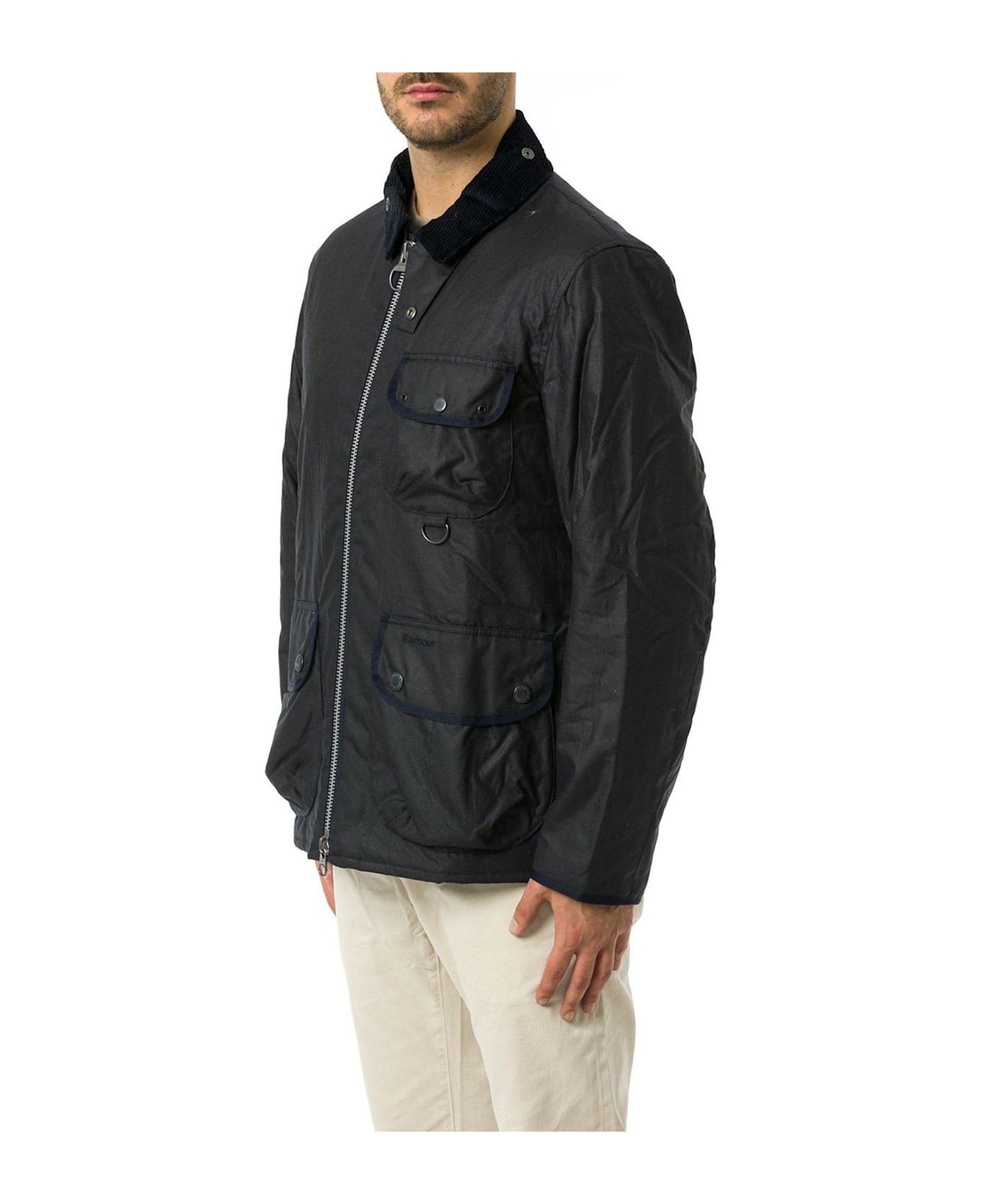 Barbour Angler Waxed Jacket - Blue ジャケット