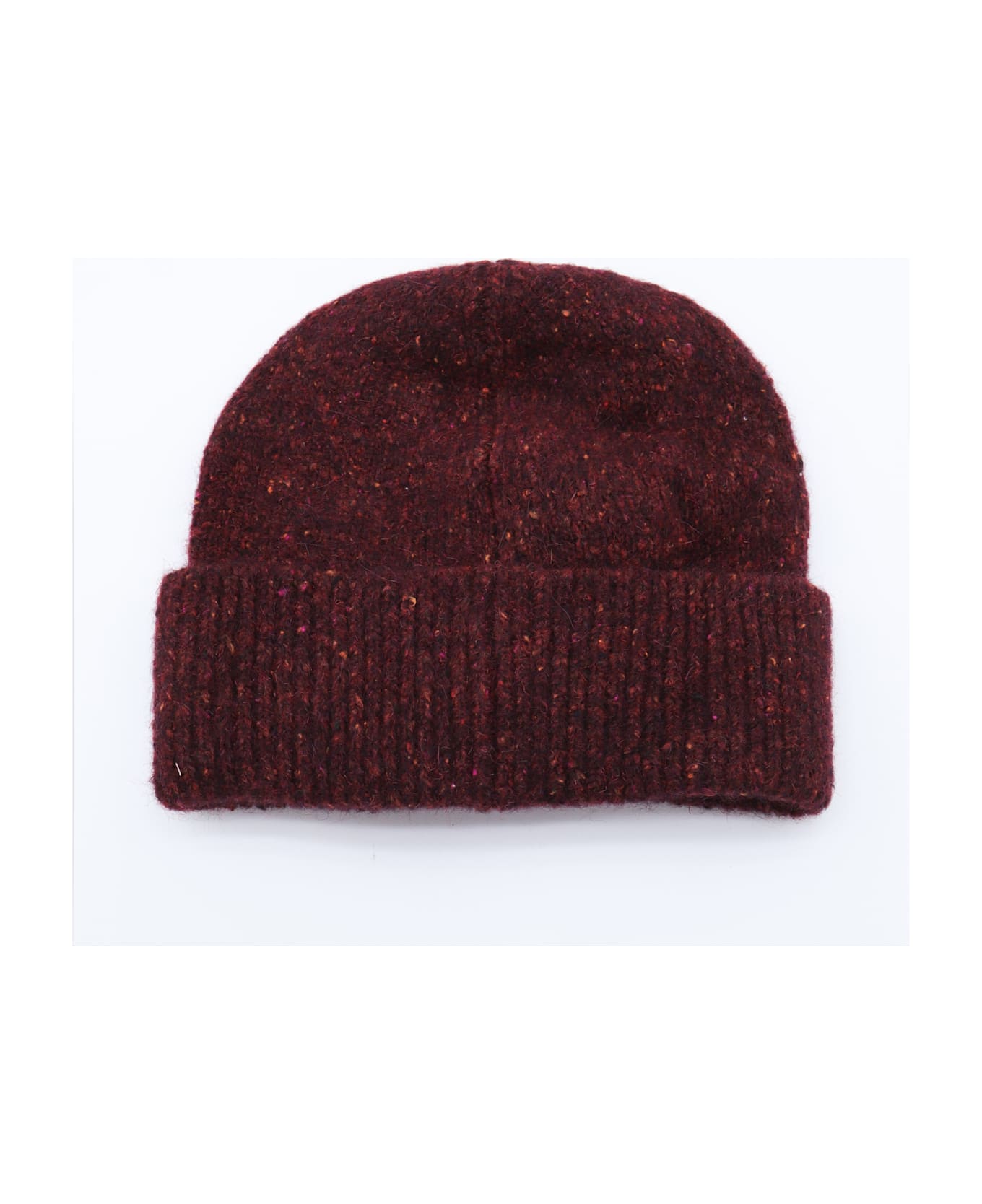 Brunello Cucinelli Dark Red Cashmere Hat - Pink