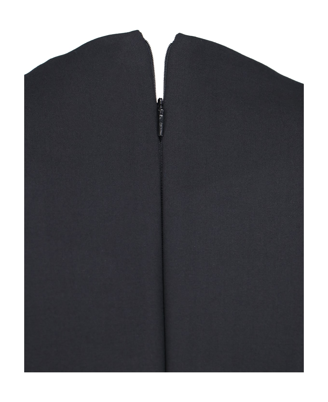 Ferragamo Deep Neckline Dress - Black  