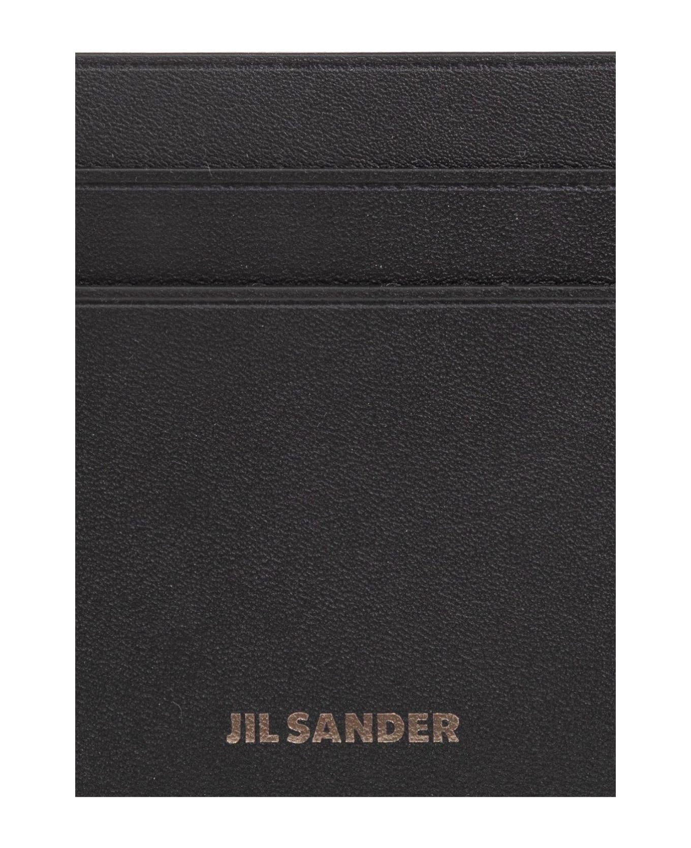 Jil Sander Logo-stamp Cardholder - Nero