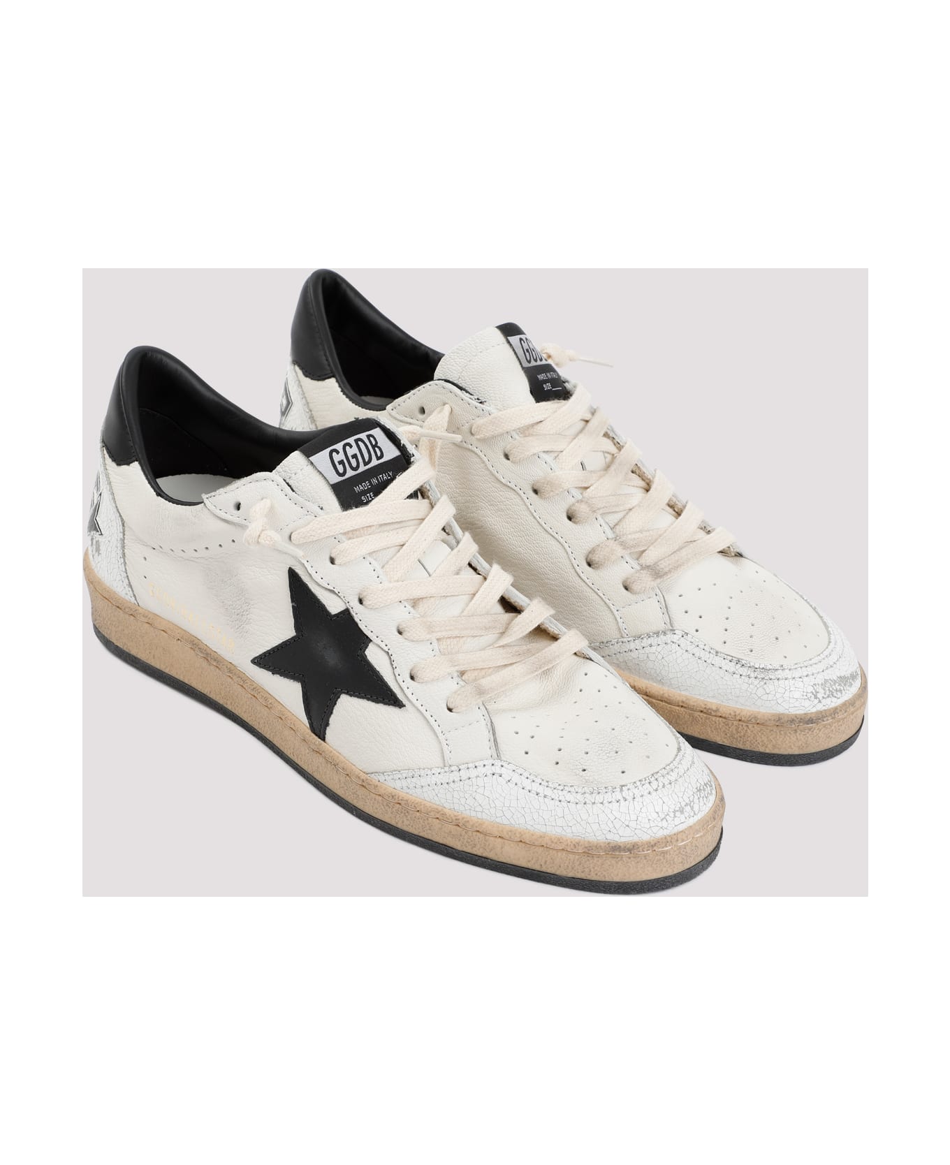 Golden Goose Ball Star - WHITEBLACK