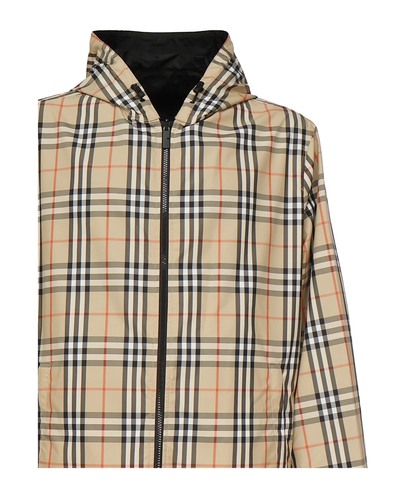 Burberry Reversible Check Jacket - SAND