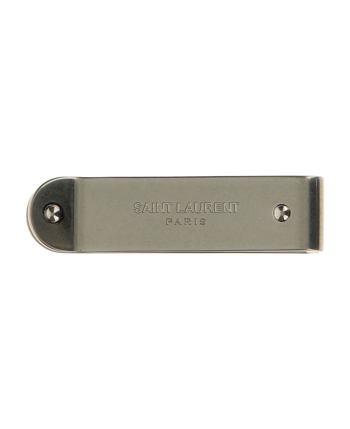 Saint Laurent Logo Money Clip - Silver