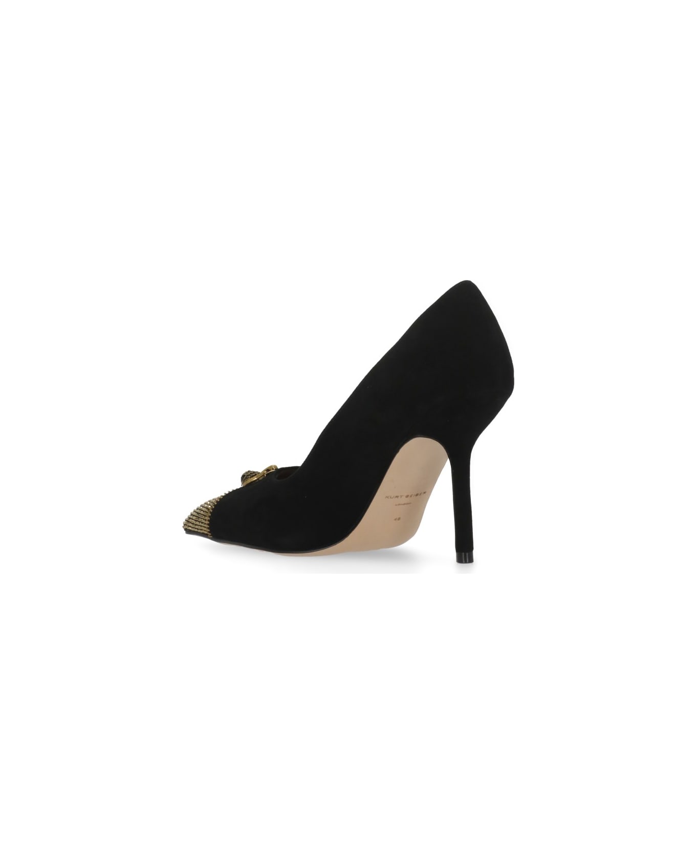 Kurt Geiger Zip Court Decollete - Black