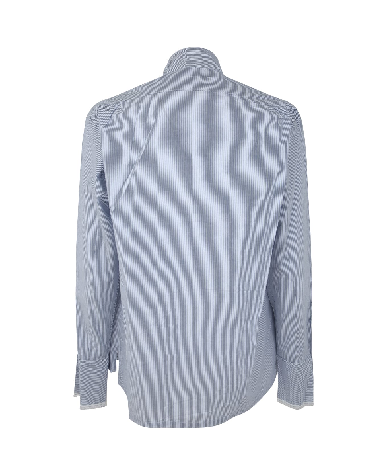 Greg Lauren Blue Striped Winged Gl1 Shirt - Blue