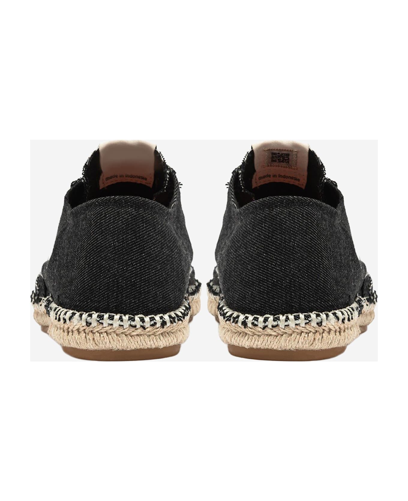 Autry Cotton Sandy Espadrilles - Black