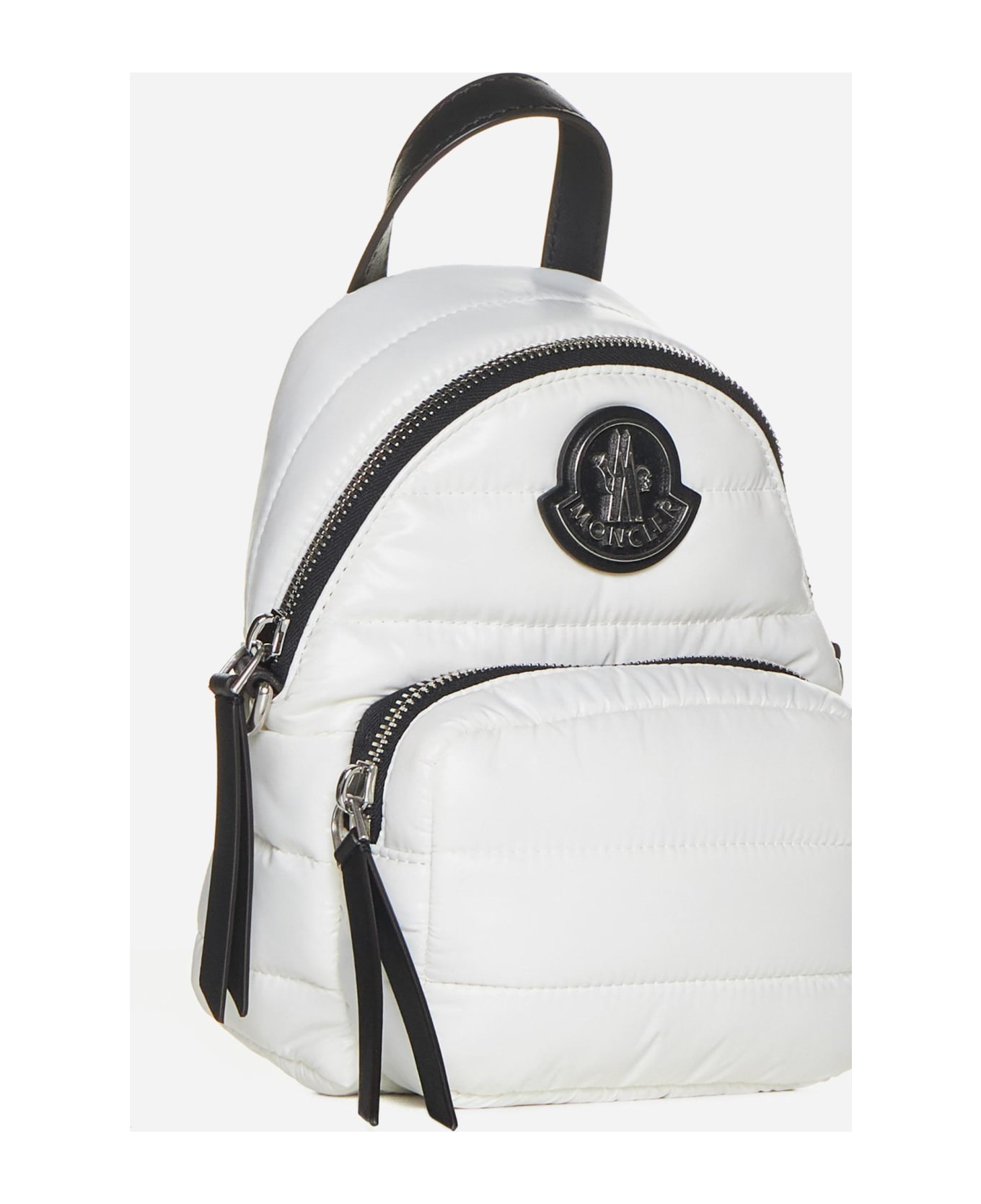 Moncler Kilia Nylon Small Crossbody Backpack Bag - Beige
