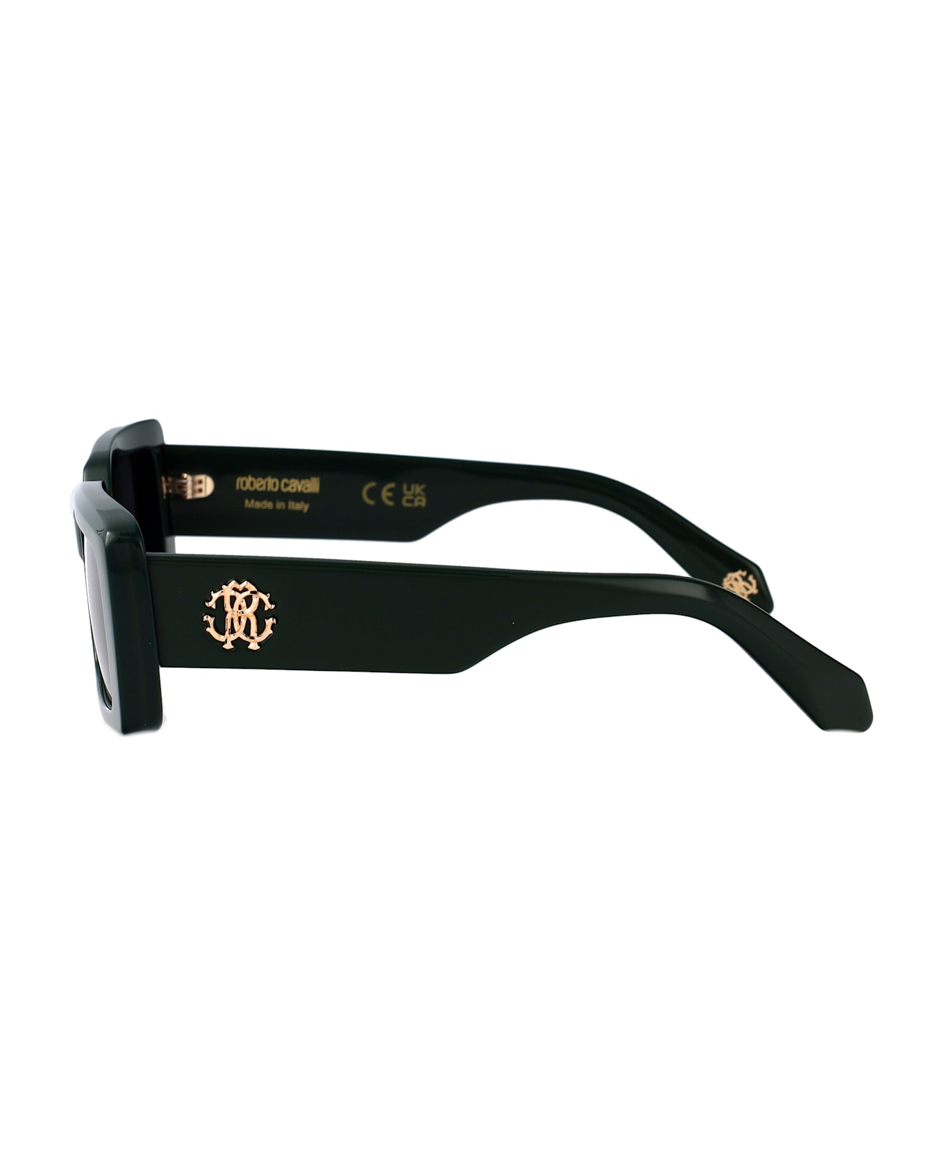 Roberto Cavalli Src109 Sunglasses - VERDE PIENO LUCIDO