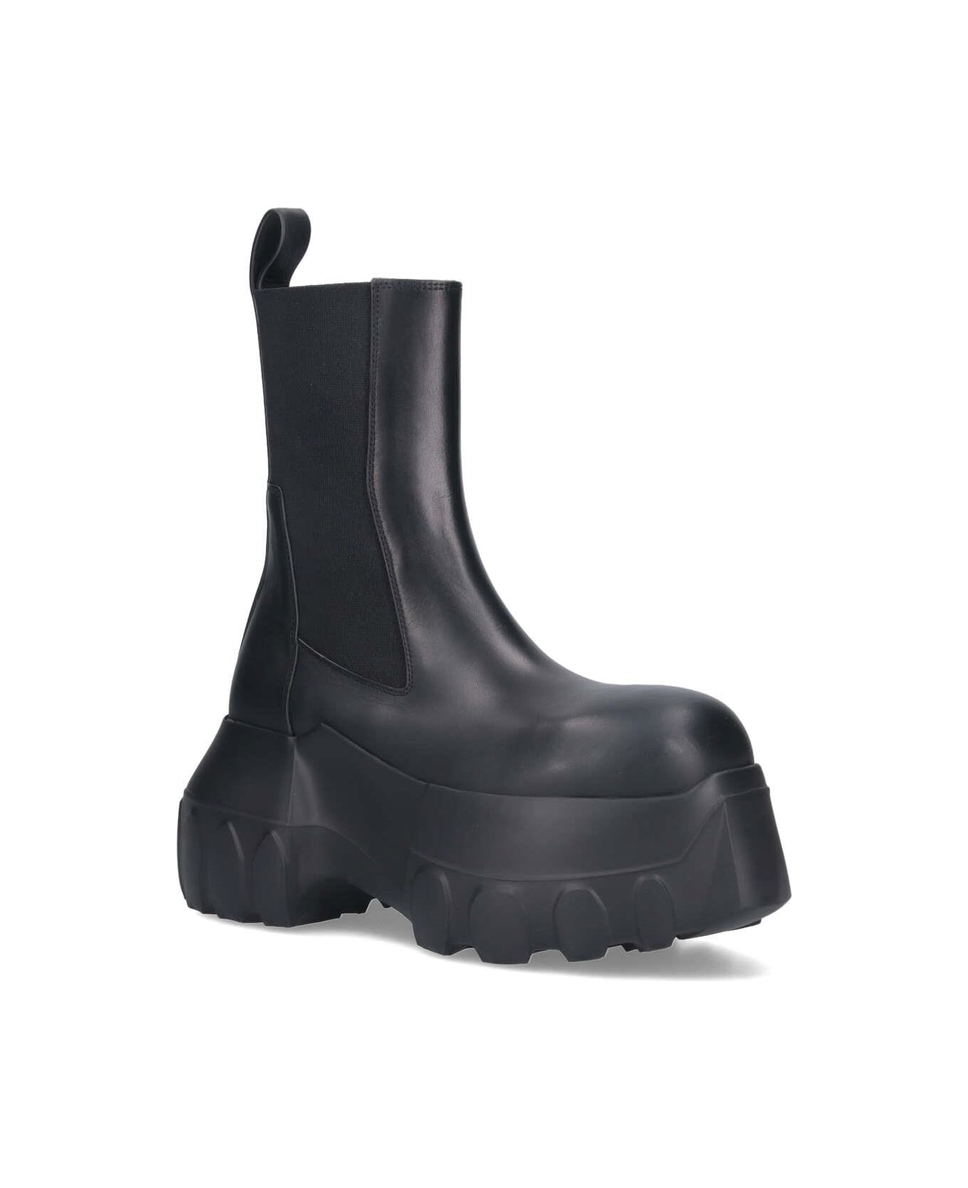 Rick Owens 'porterville' Platform Boots - Black