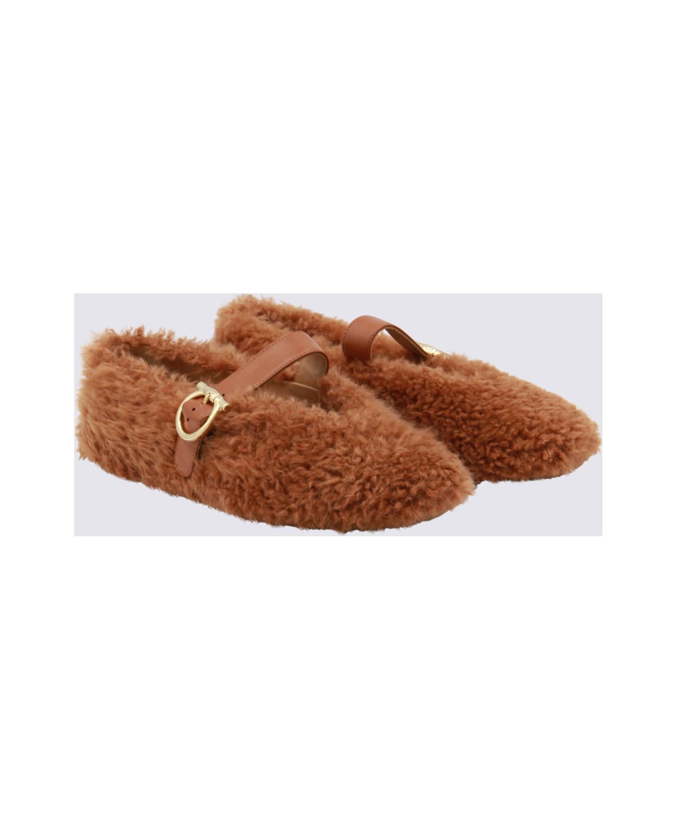 Ferragamo Camel Flats - CEDAR