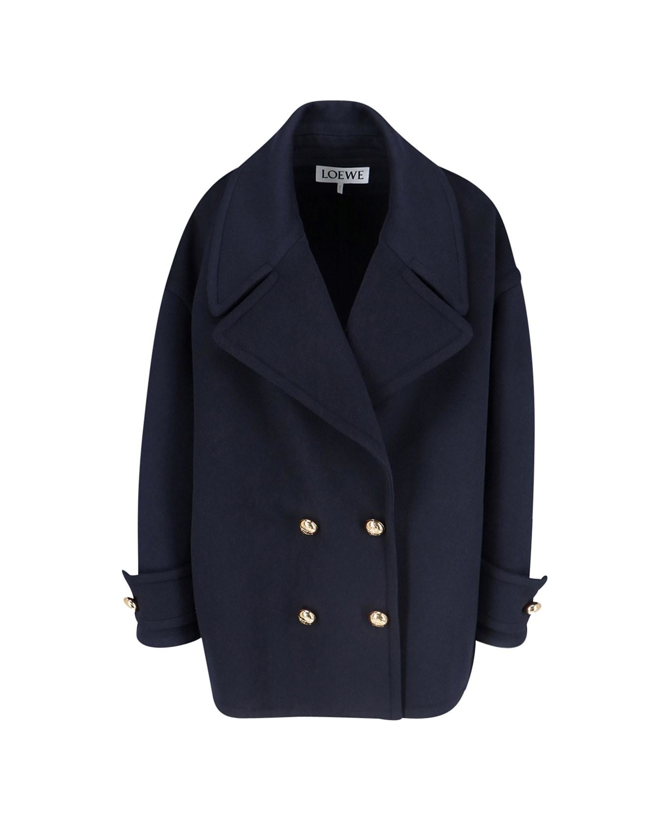 Loewe Double-breasted Mini Coat - Blue