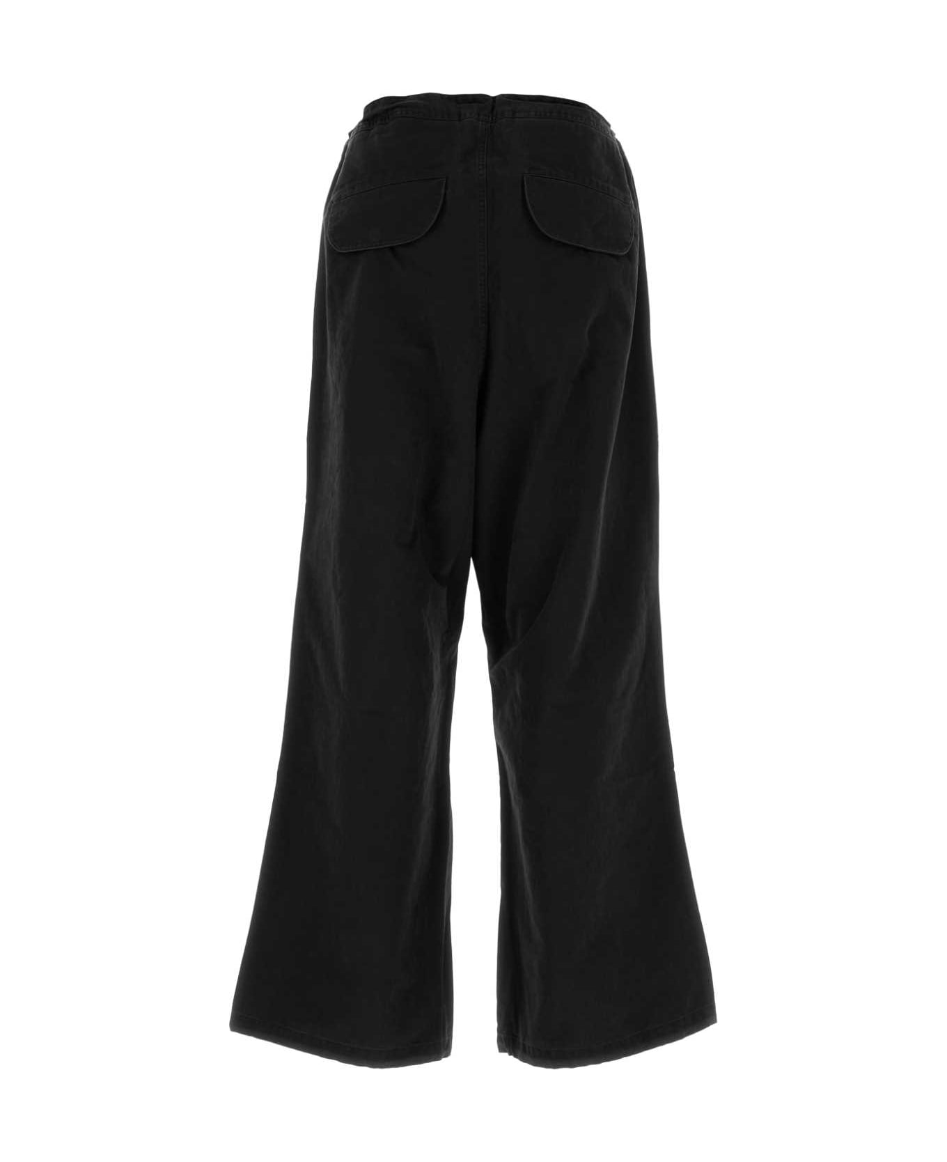 Entire Studios Black Cotton Wide-leg Pant - BLACK name:467