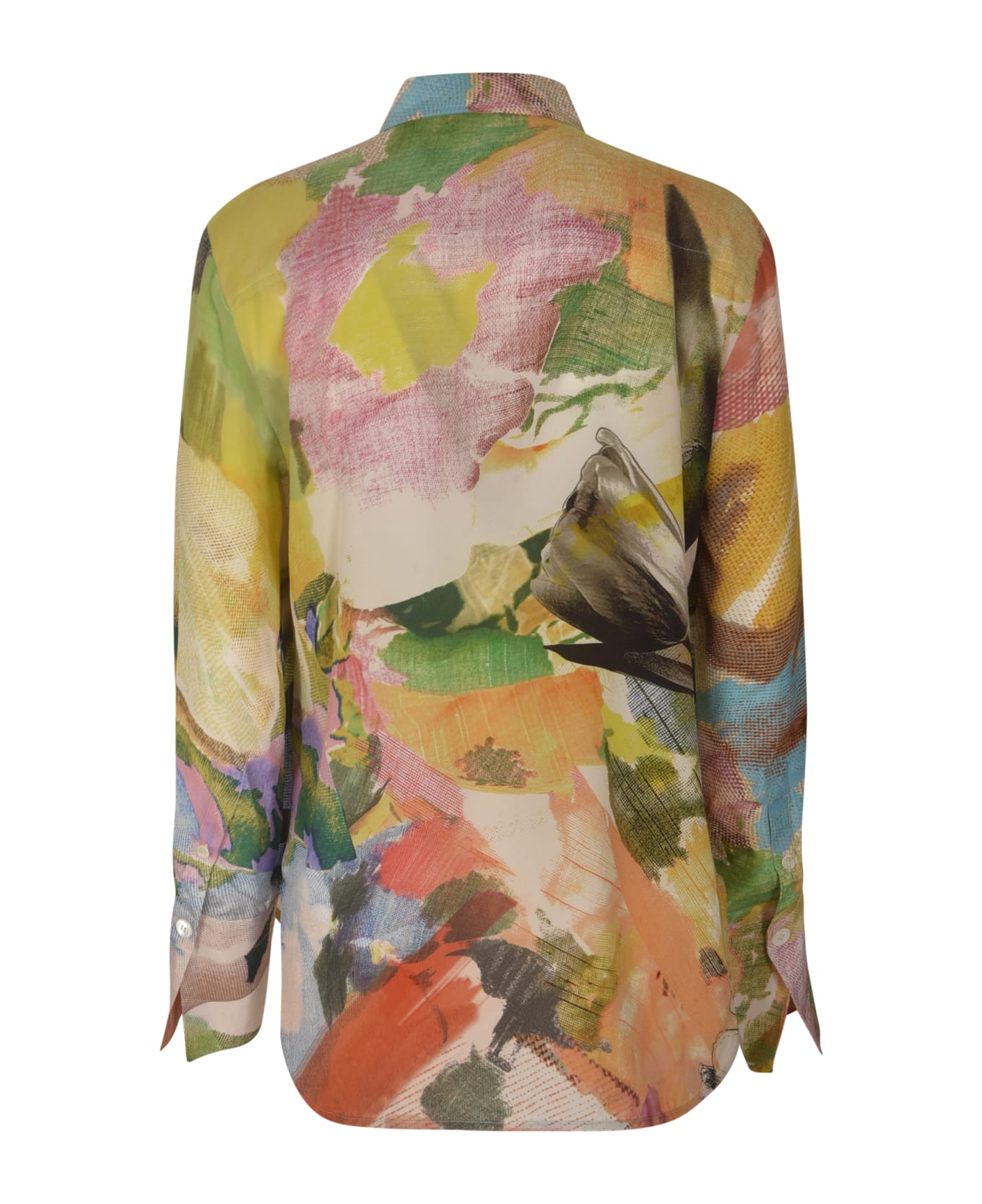 Paul Smith Round Hem All-over Printed Shirt - Multicolor