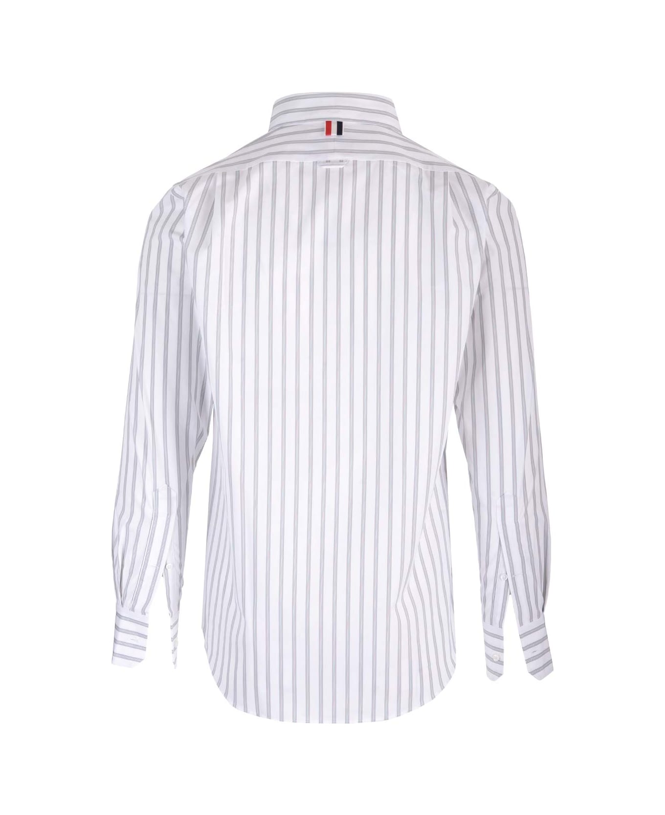 Thom Browne Striped Popeline Shirt - Grey