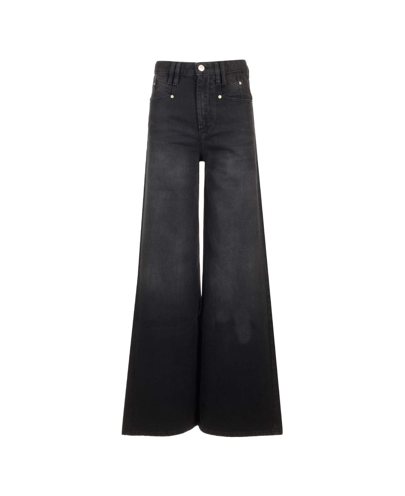 Isabel Marant 'lemony' High-waisted Jeans - Black