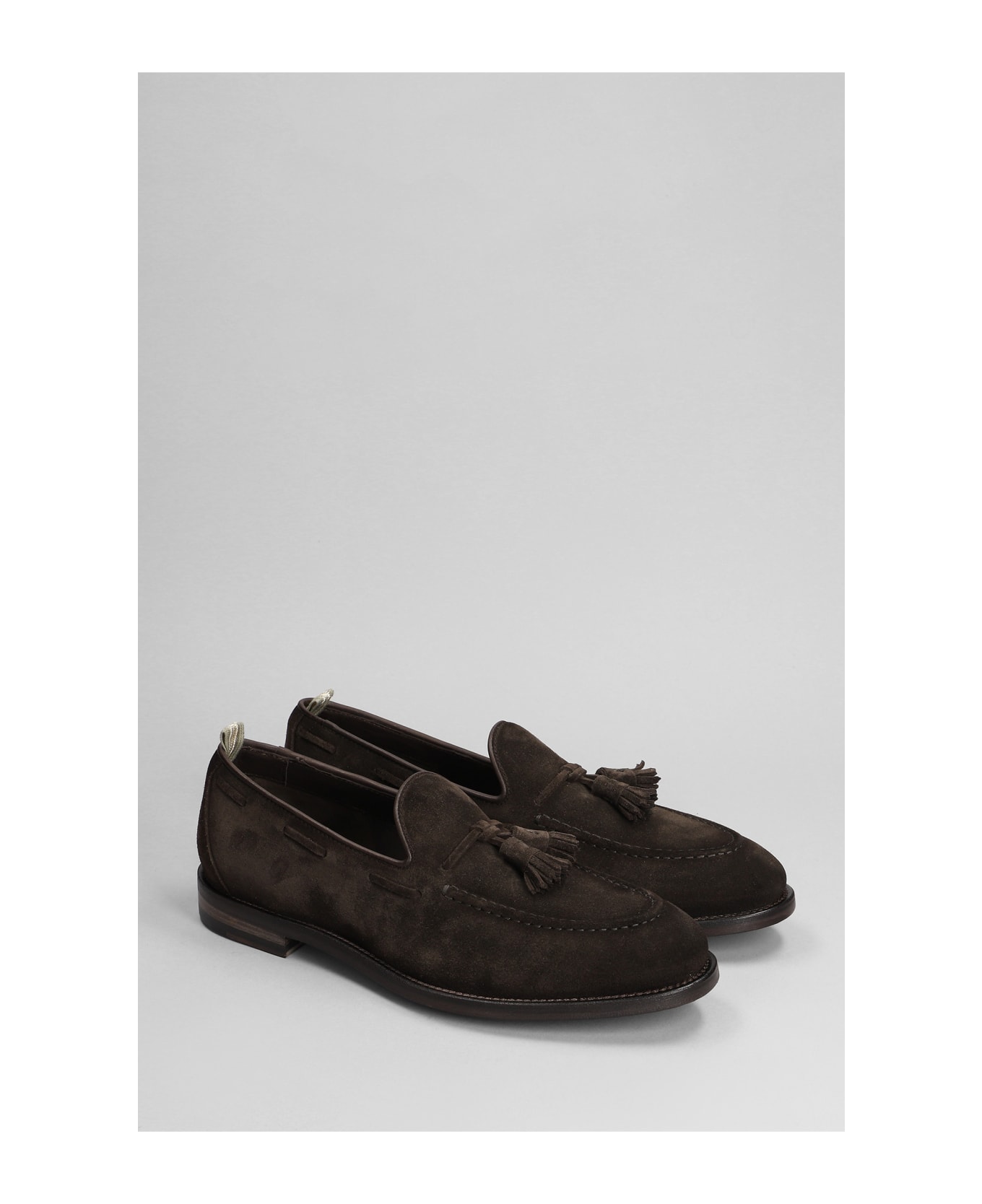 Officine Creative Tulane 004 Loafers In Brown Suede - brown