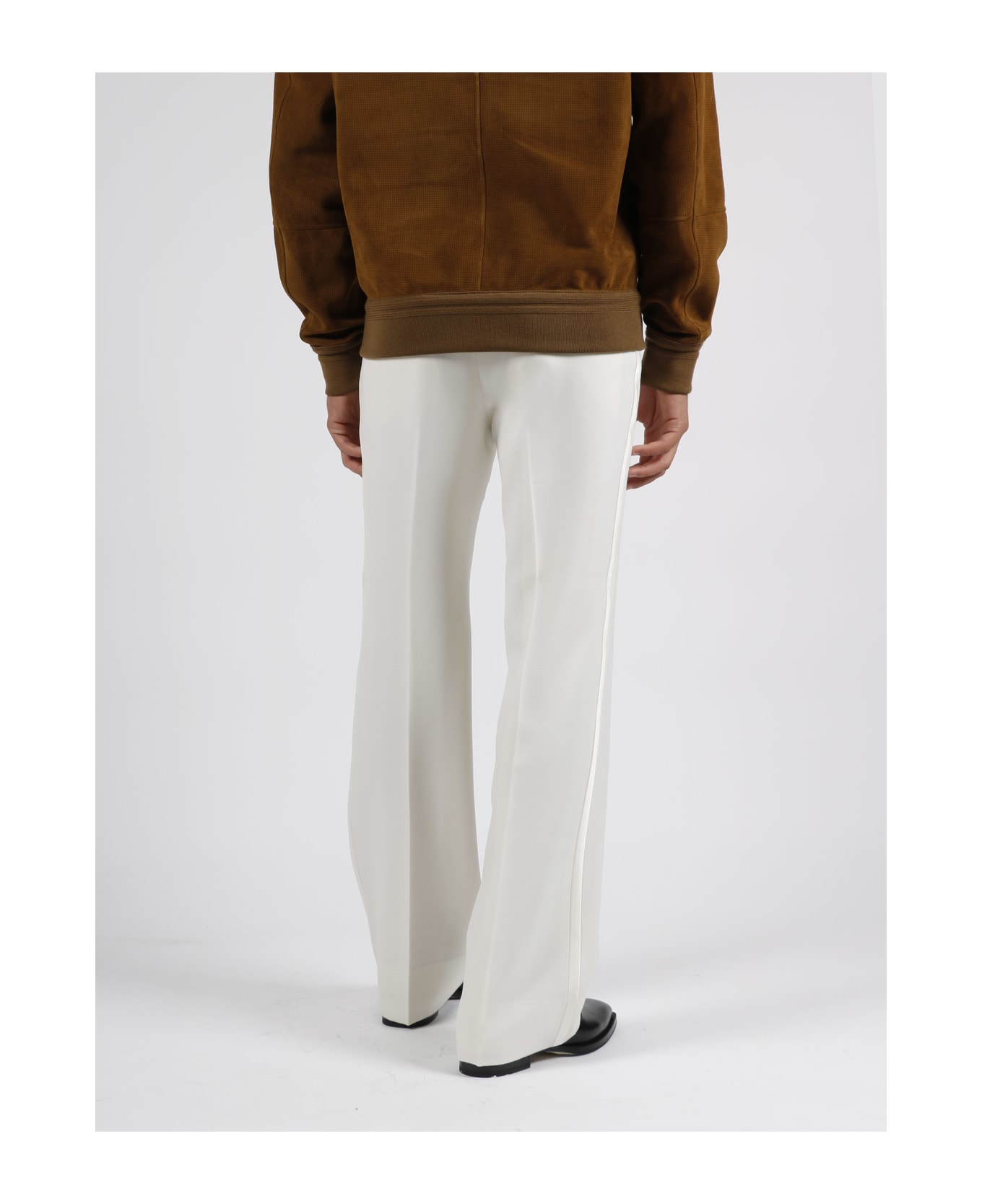 Gucci Satin Profiles Tailored Trousers - White