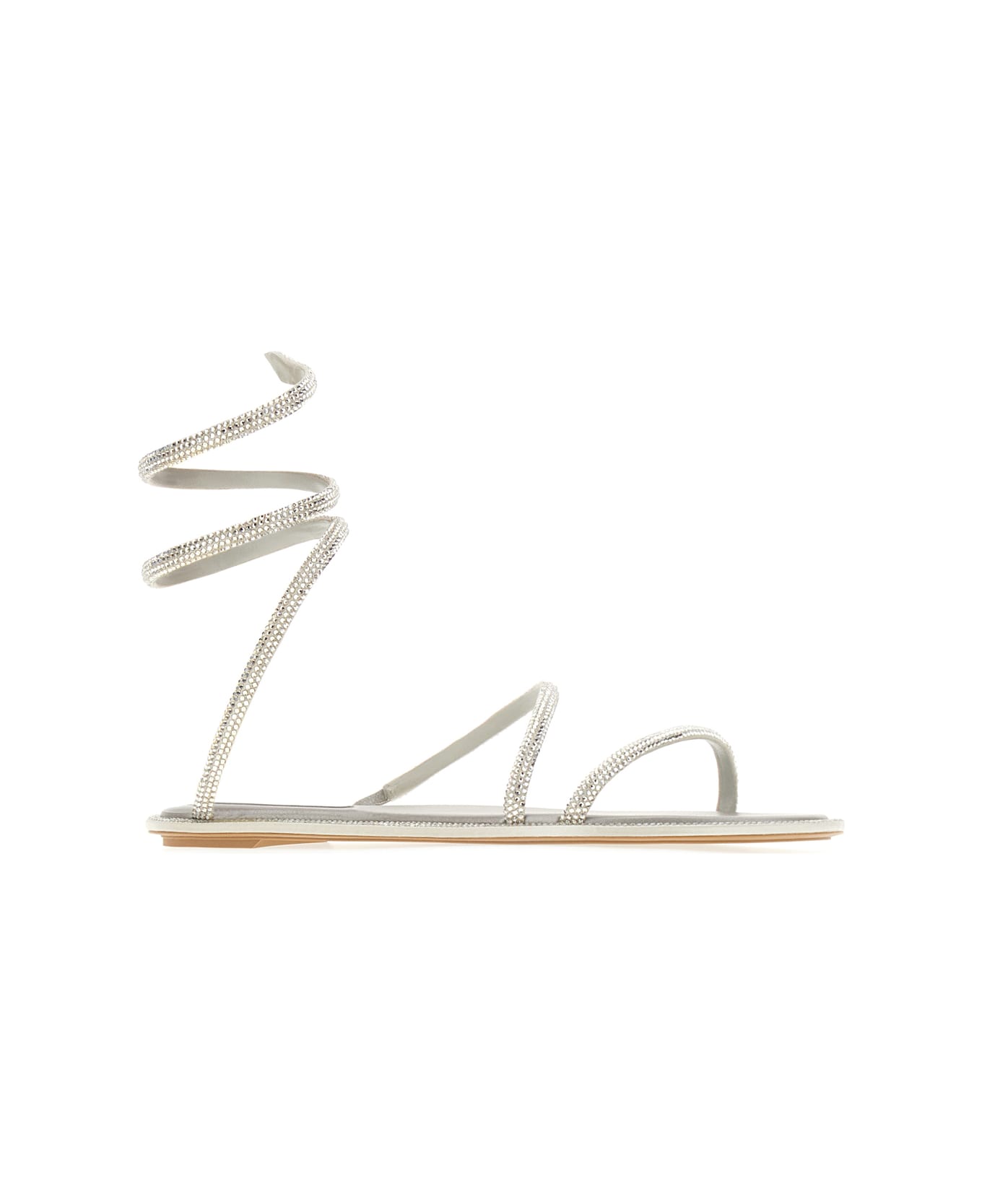 René Caovilla Decorated Satin Cleo Sandals - R001V232