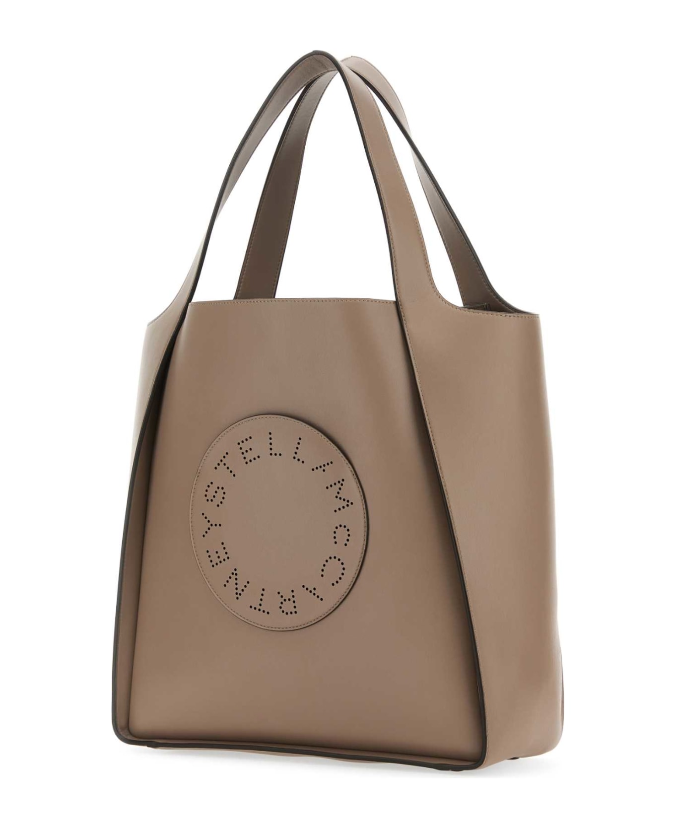 Stella McCartney Dove Grey Alter Mat Stella Logo Shopping Bag - MOSS