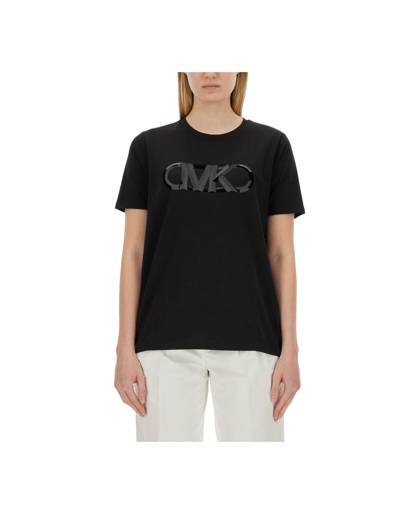 Michael Kors T-shirt With Logo - BLACK