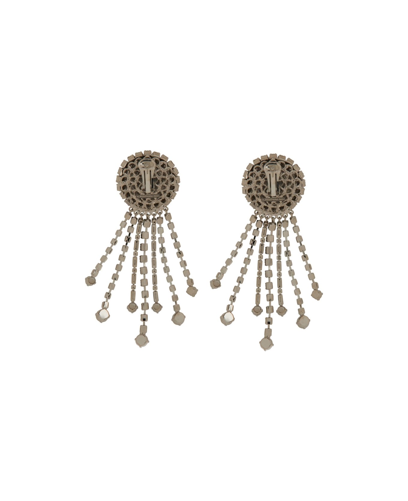 Alessandra Rich Round Clip-on Earrings - SILVER