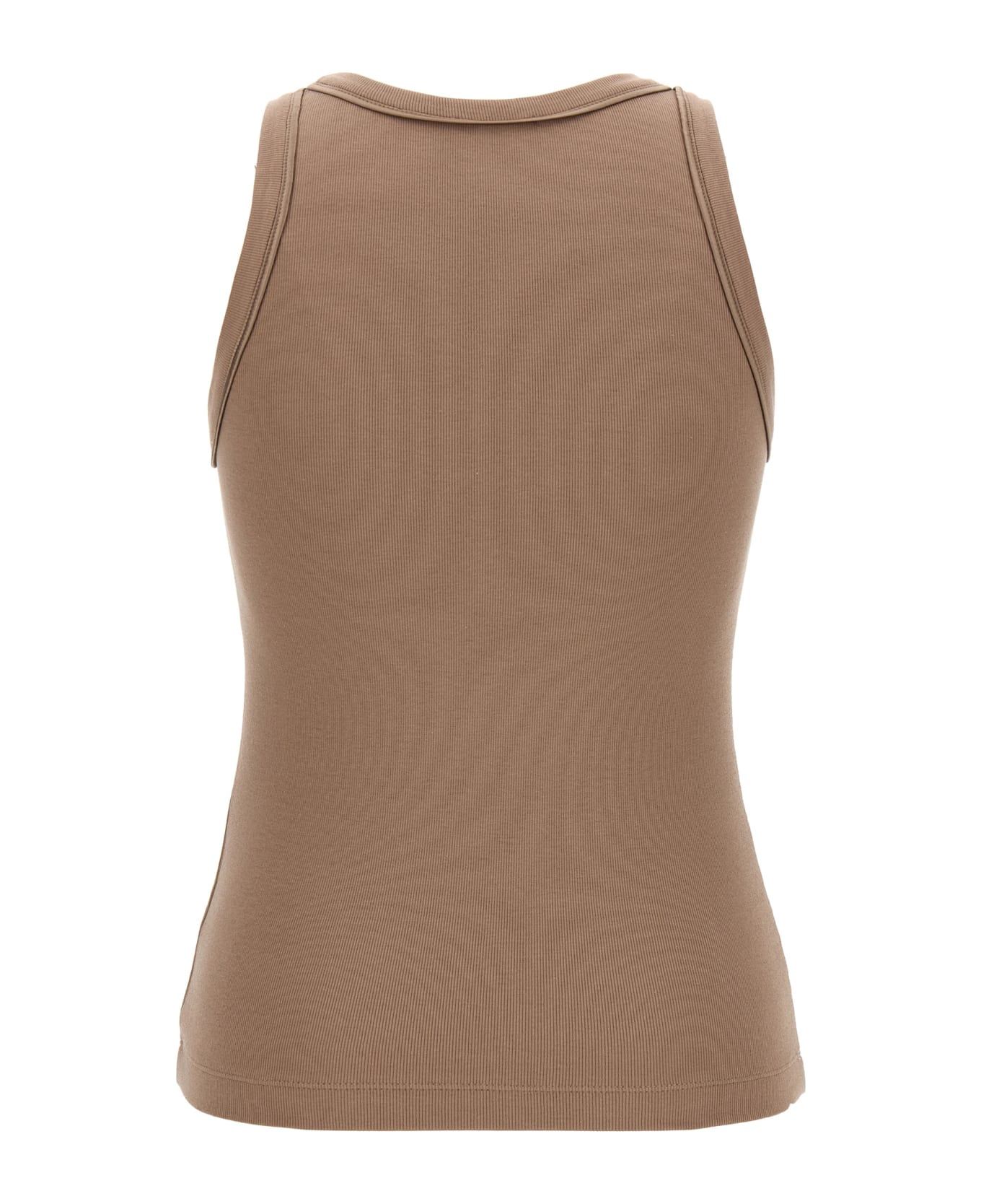 Brunello Cucinelli Ribbed Top - Brown