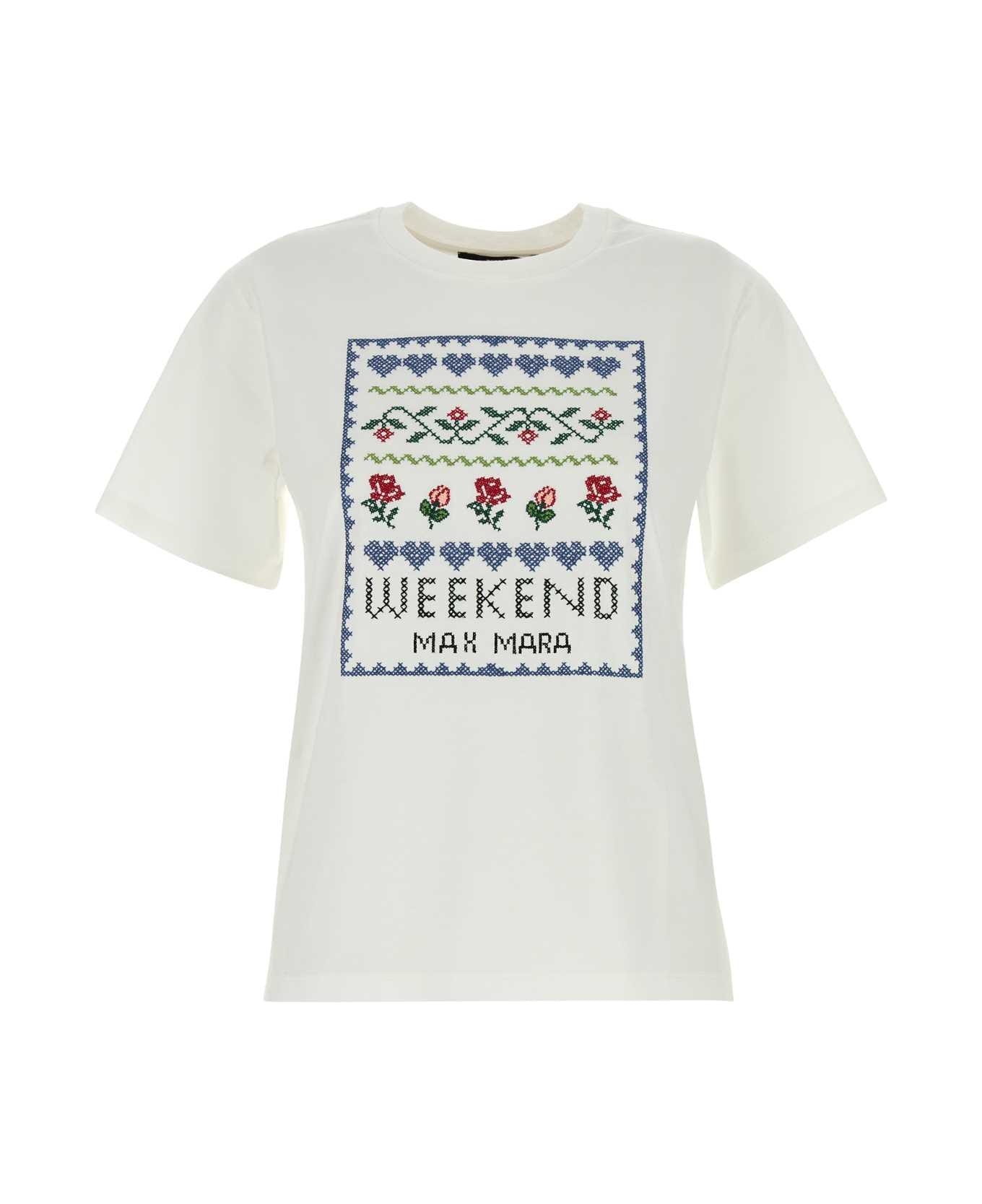 Weekend Max Mara Cabina T-shirt - OFFWHITERICAMO