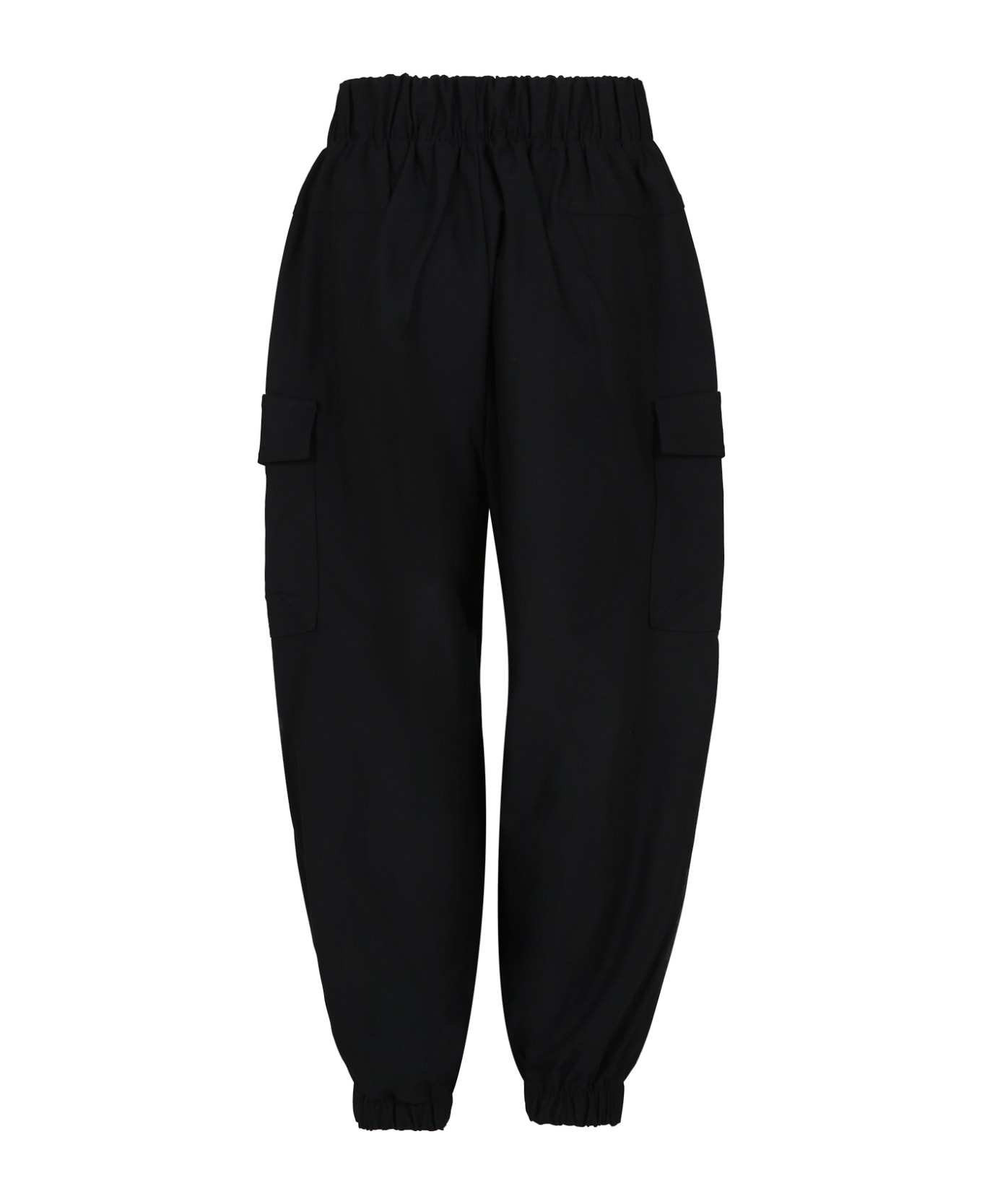 Calvin Klein Black Casual Trousers For Boy With Logo - Black