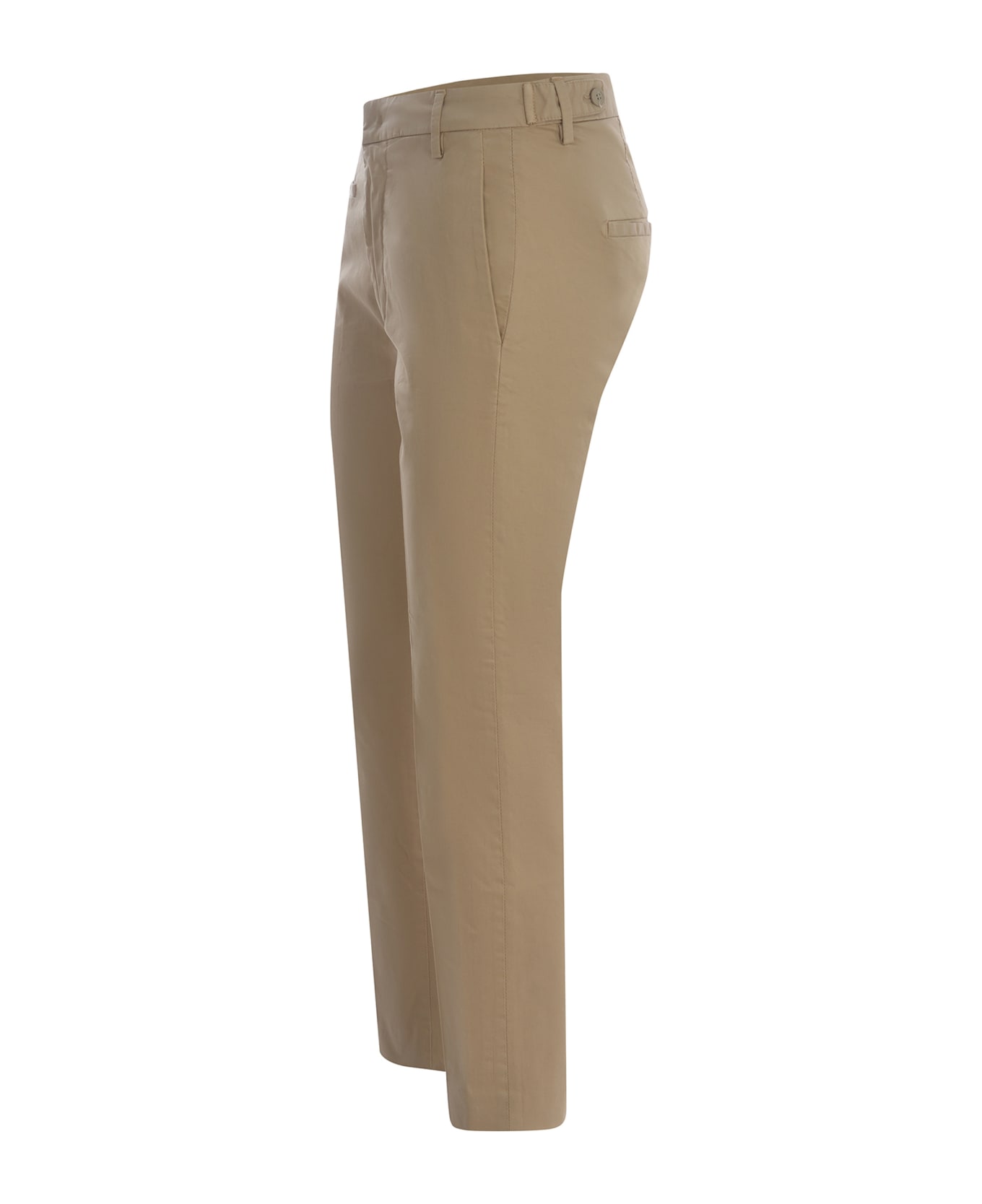 Dondup Trousers Dondup "ariel" Trousers Made Of Cotton - Beige