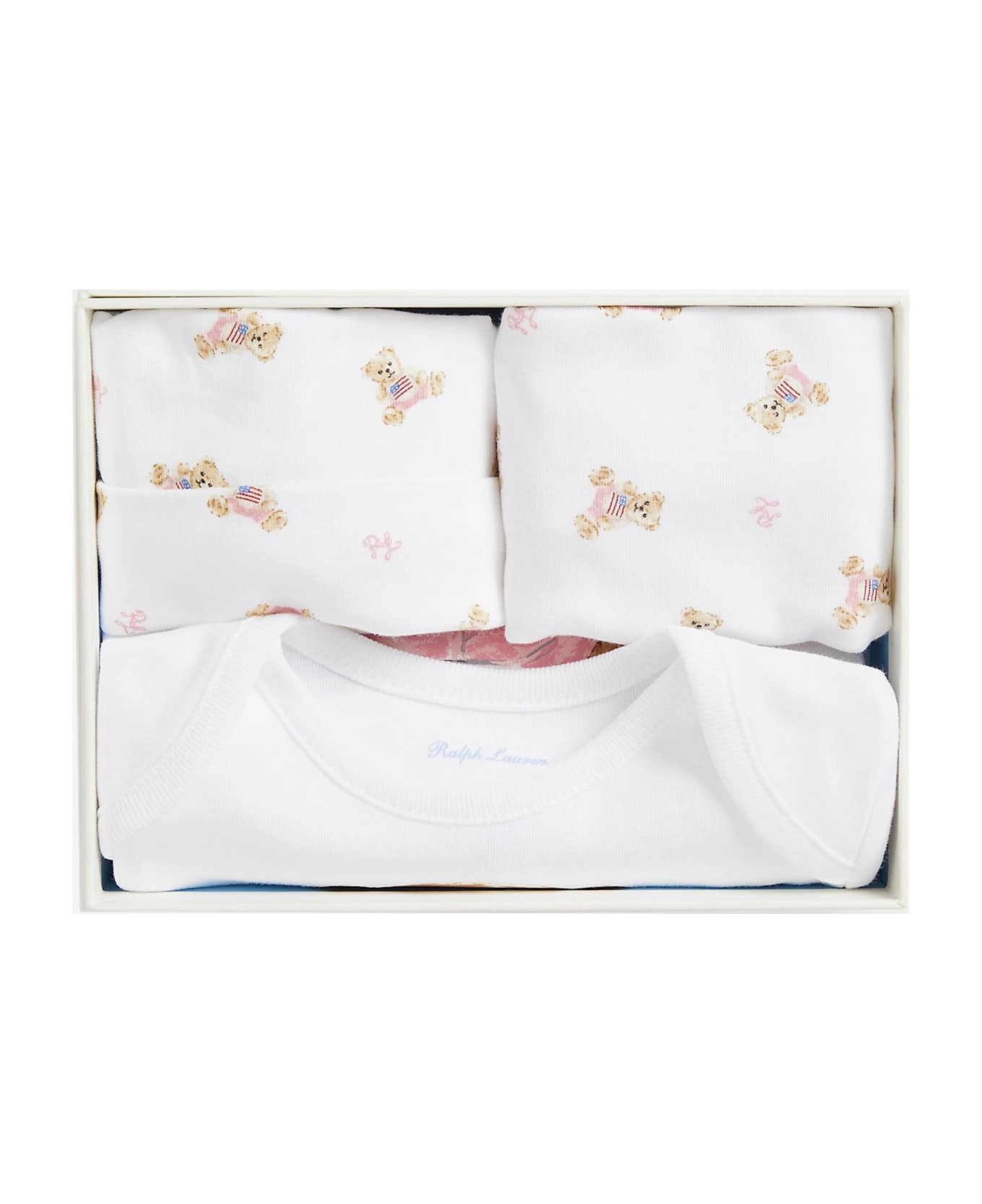 Polo Ralph Lauren Polo Bear Three-piece Cotton Gift Set - White