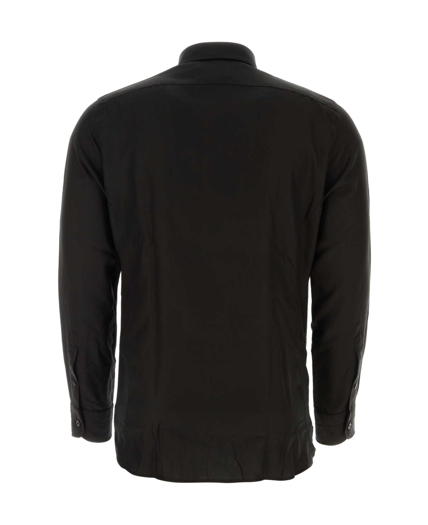 Tom Ford Black Lyocell Shirt - BLACK シャツ
