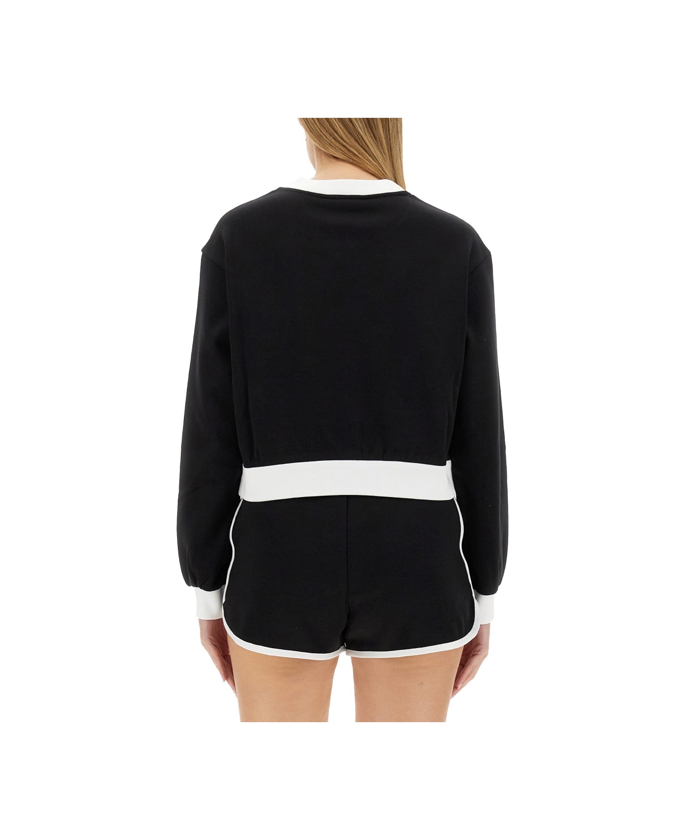 Dolce & Gabbana Sweatshirt With Logo Embroidery - BLACK フリース