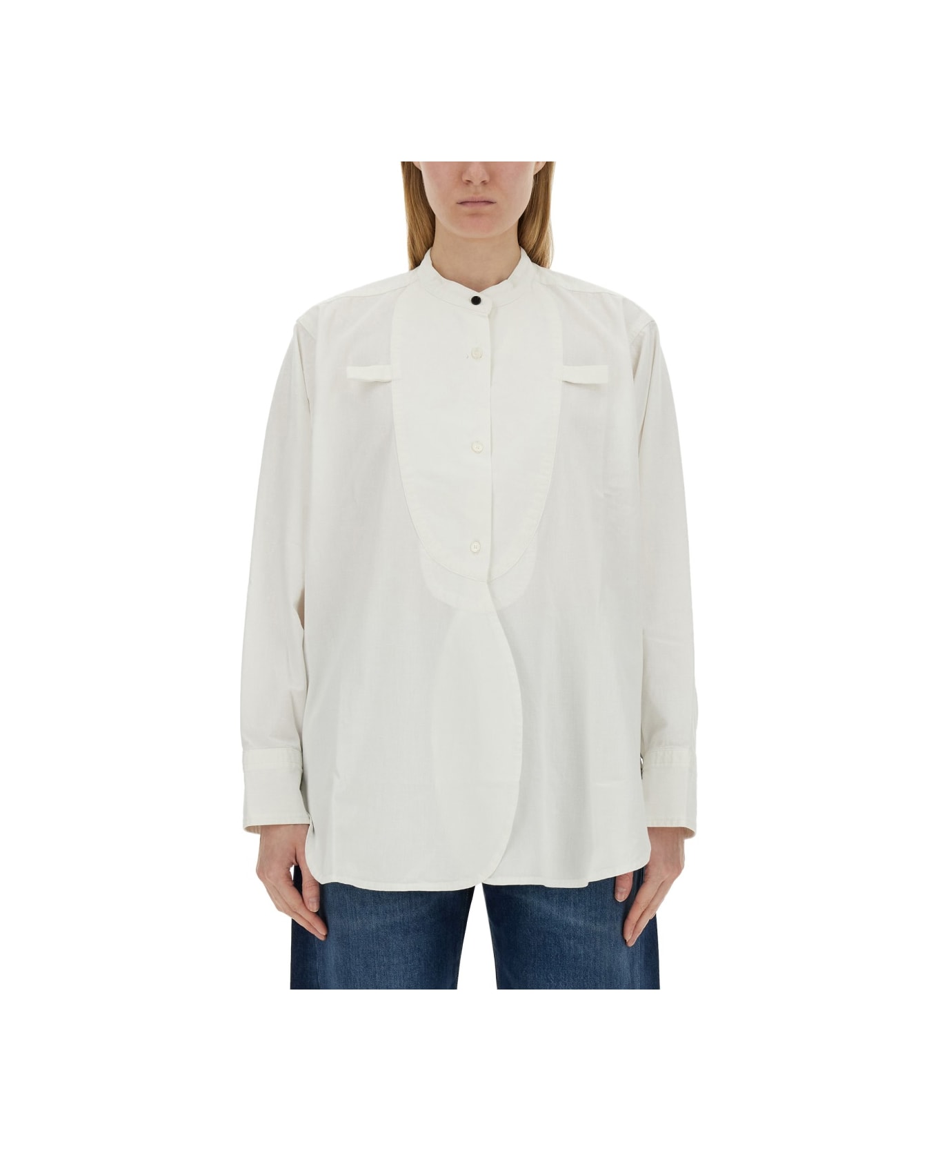 Victoria Beckham Cotton Shirt - WHITE ブラウス