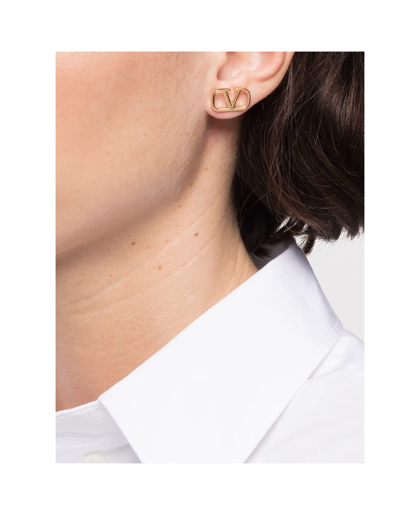 Valentino Garavani Vlogo Signature Earrings - Golden