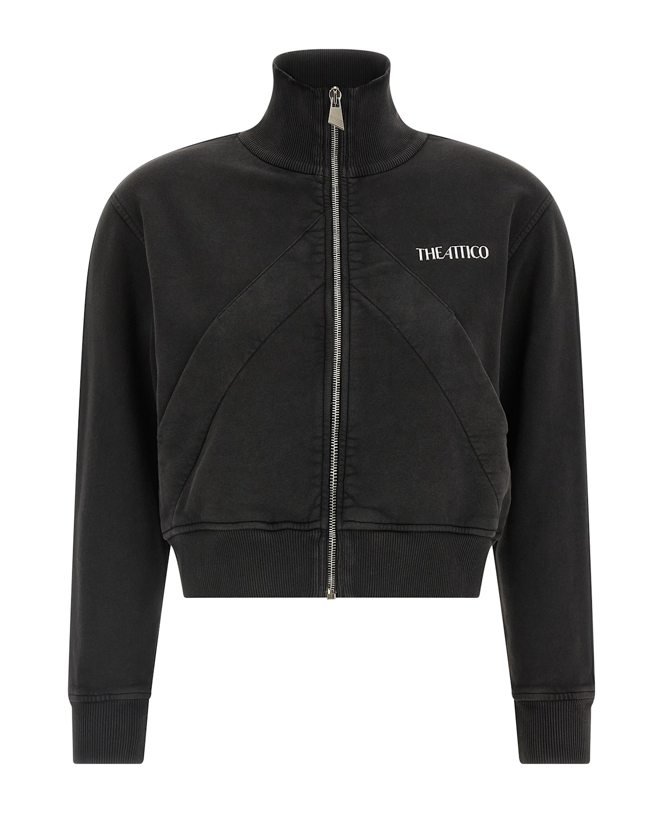 The Attico Zip Sweatshirt - Black  