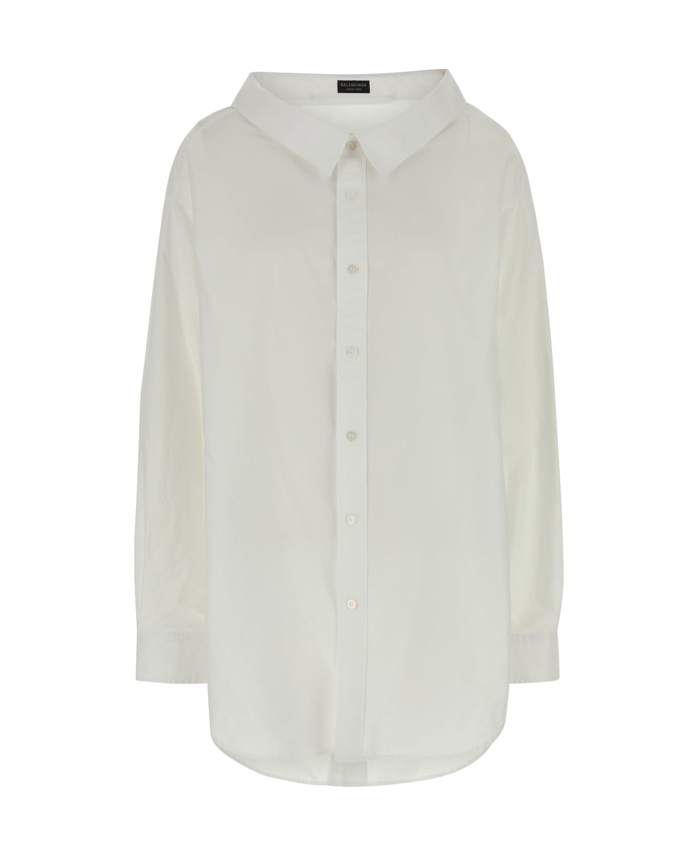 Balenciaga Off Shoulder Shirt - WHITE シャツ