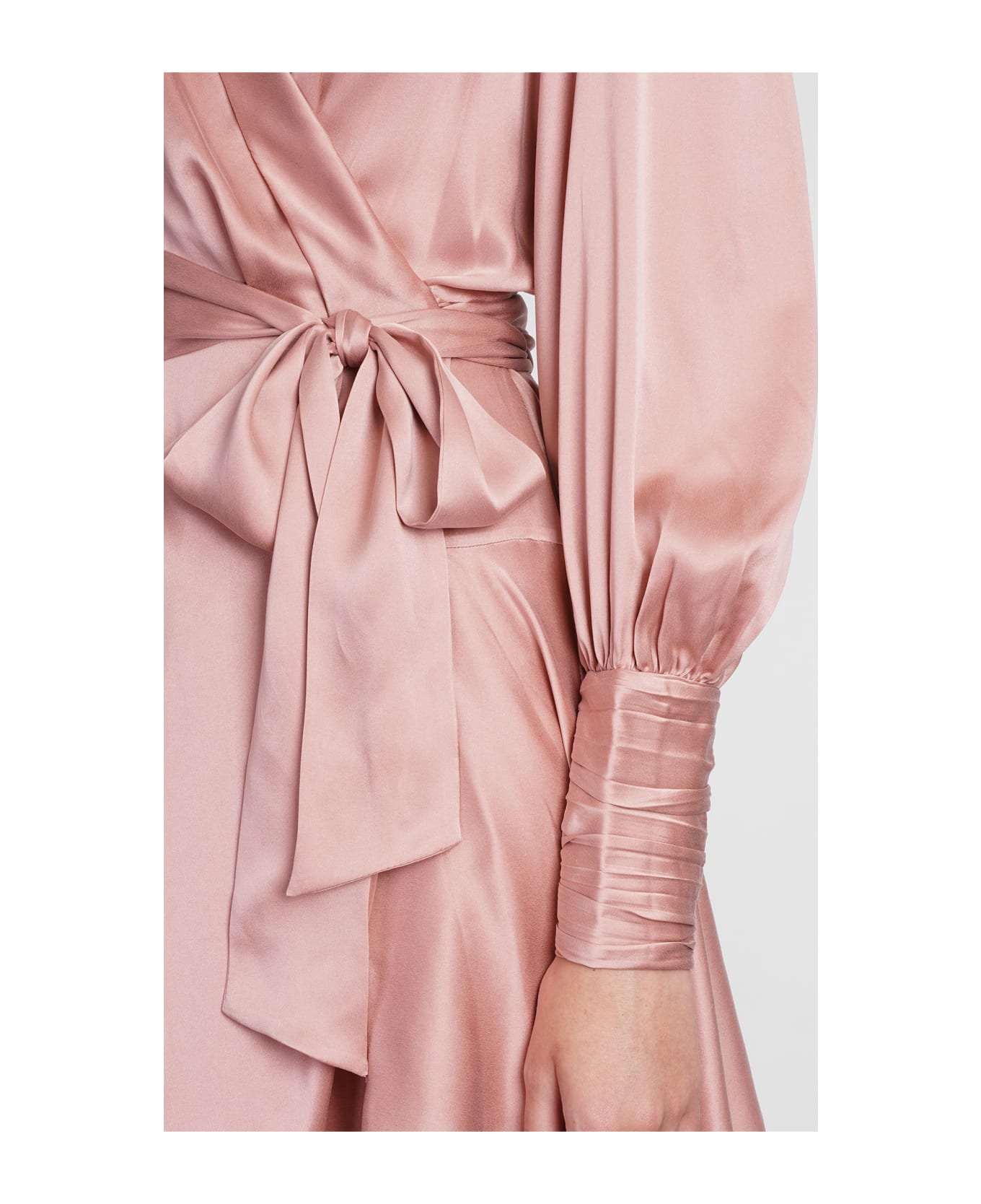 Zimmermann Dress In Rose-pink Silk - rose-pink