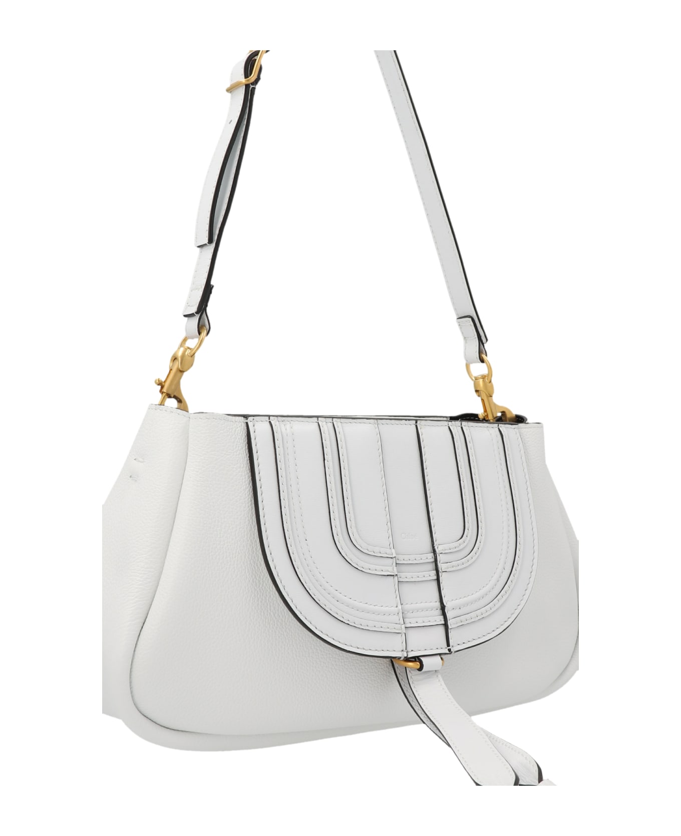 Chloé 'marcie' Shoulder Bag - White ショルダーバッグ
