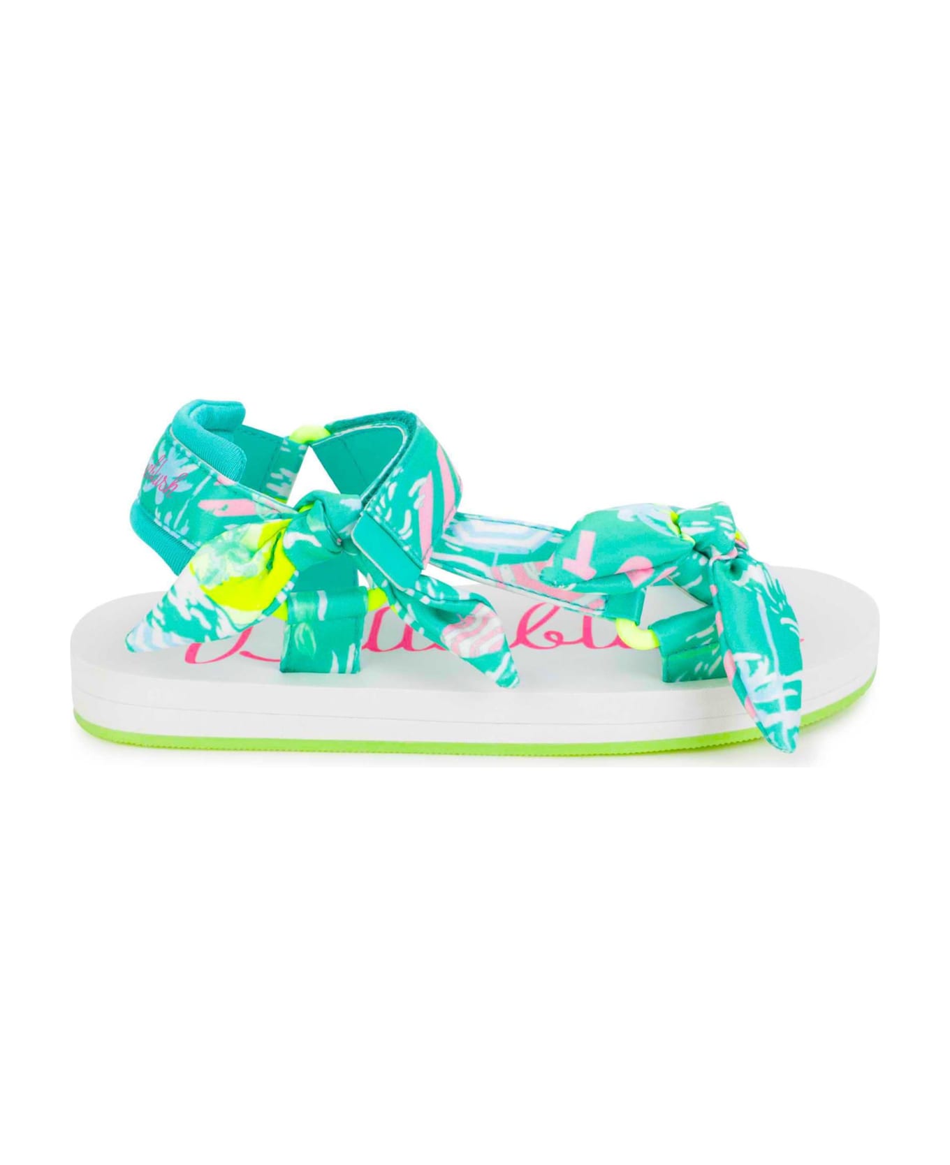 Billieblush Sandals With Print - Green シューズ