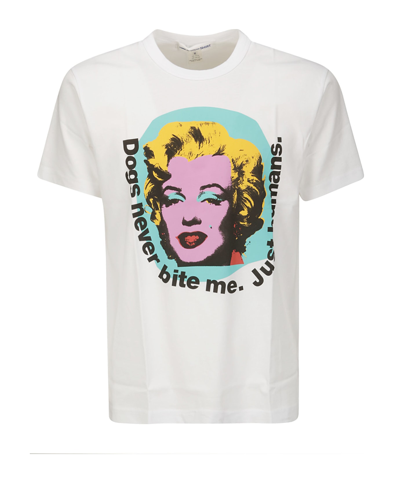Comme des Garçons Shirt Cotton Jersey Plain With Print I Andy Warhol - WHITE