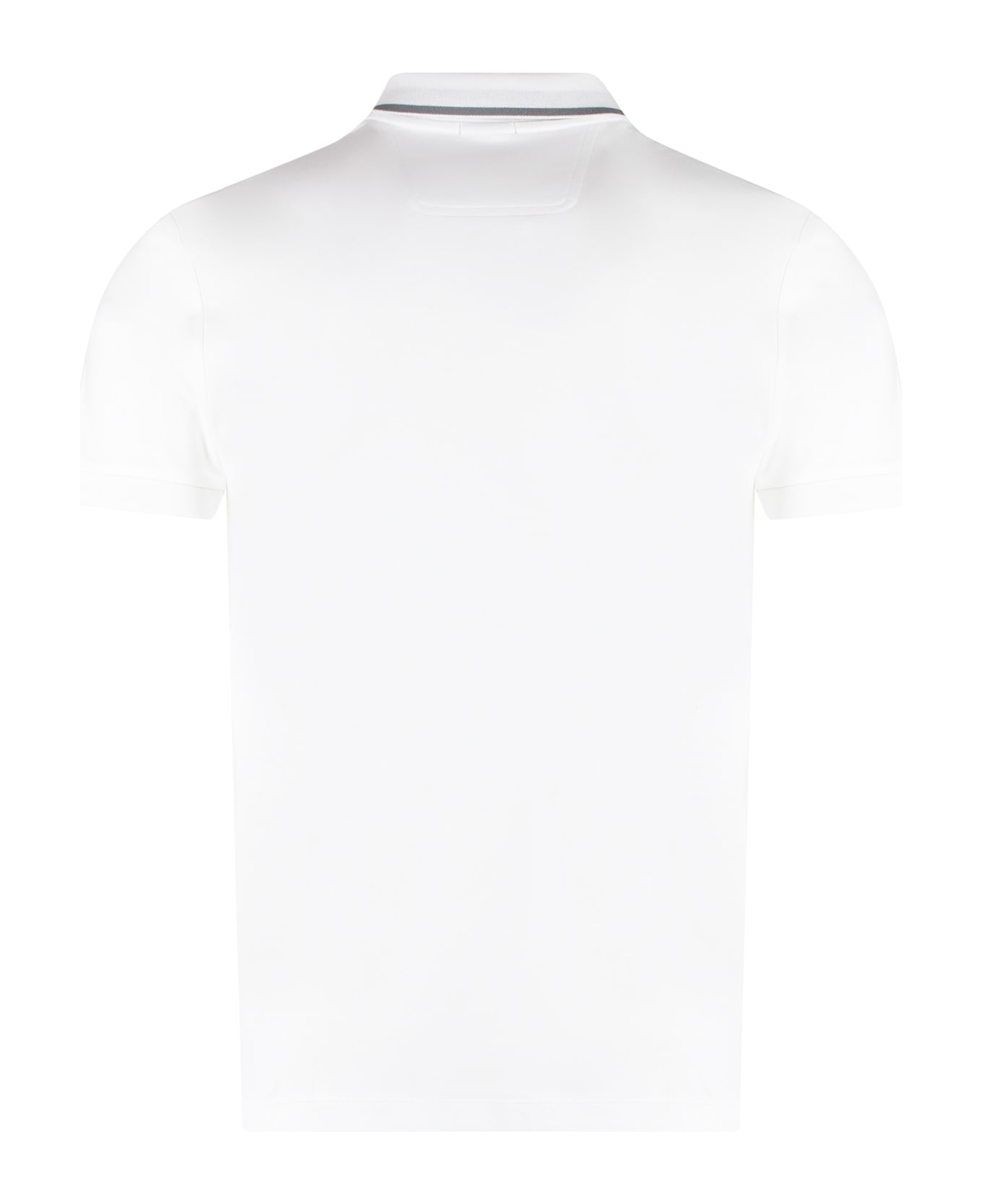 Hugo Boss Short Sleeve Cotton Polo Shirt - WHITE