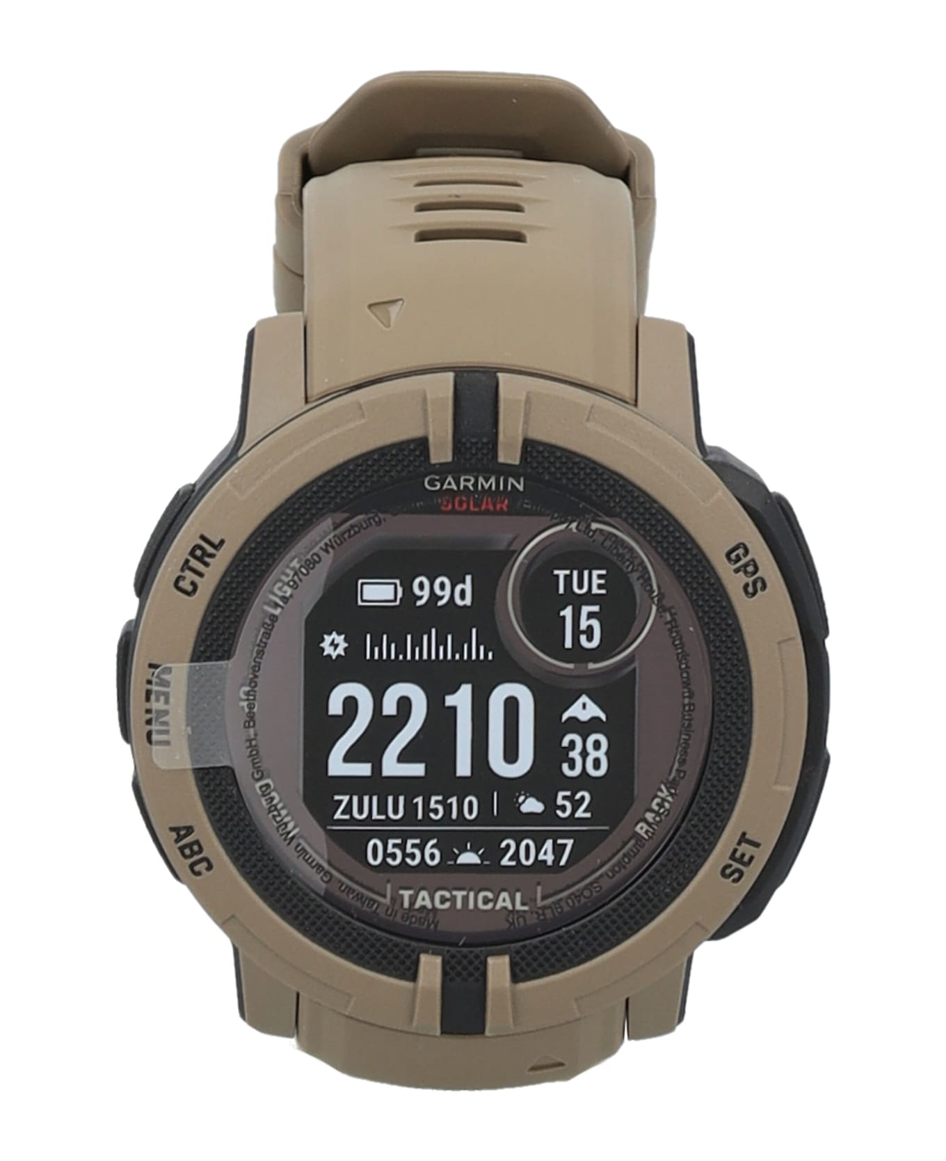 Garmin Instinct 2 Solar Tactical Edition Smartwatch - COYOTE TAN